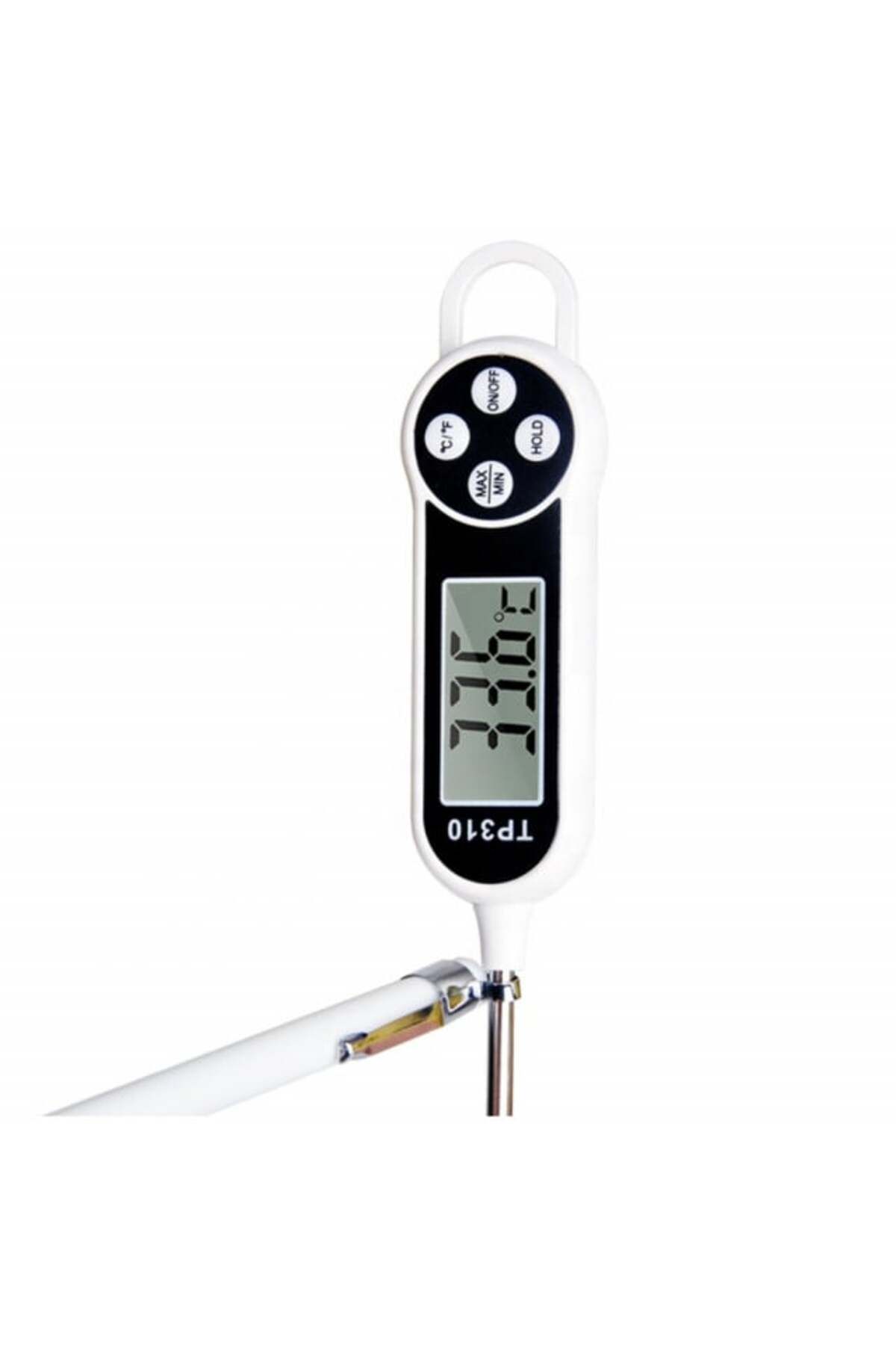 PUFO-Digital Food Thermometer With Rod, Lcd Display, 4 Buttons, Measurement Range -50° C - 300° C 4