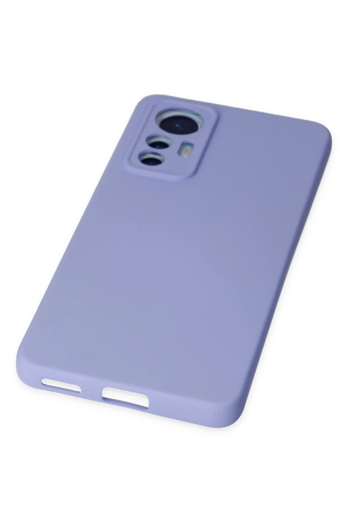 NewFace Xiaomi Mi 12 Lite  Uyumlu Kılıf Nano içi Kadife Silikon - Lila SVLRS