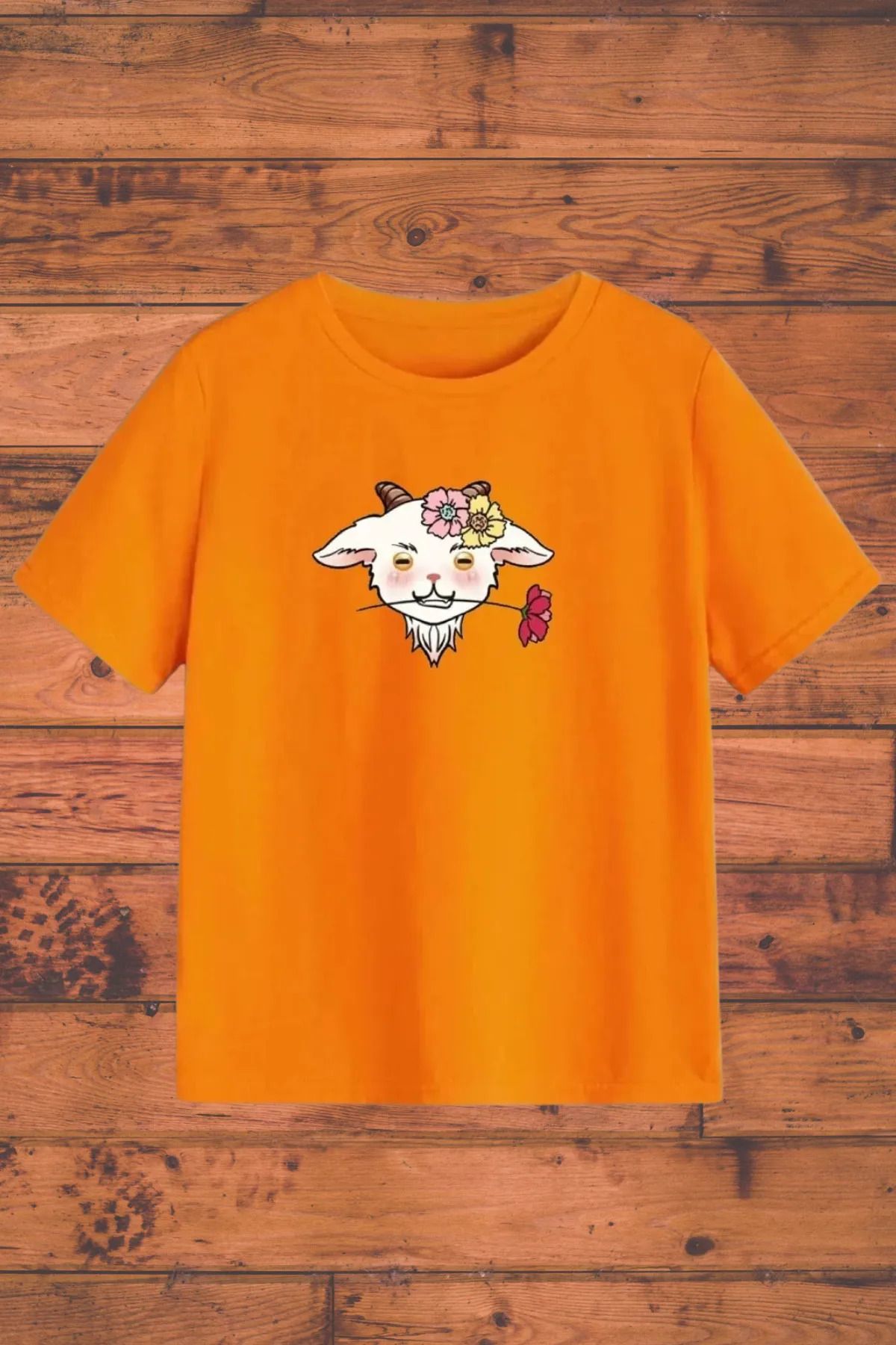 FeaR LeeS Kuzu Baskılı Kız Erkek Çocuk T-shirt