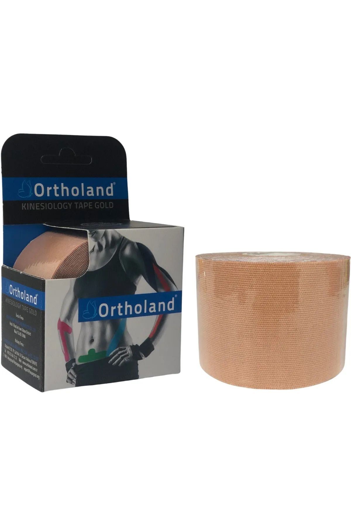Erkamed Ortholand Sporcu Kas Ağrı Bandı 5cmx5m - Bej