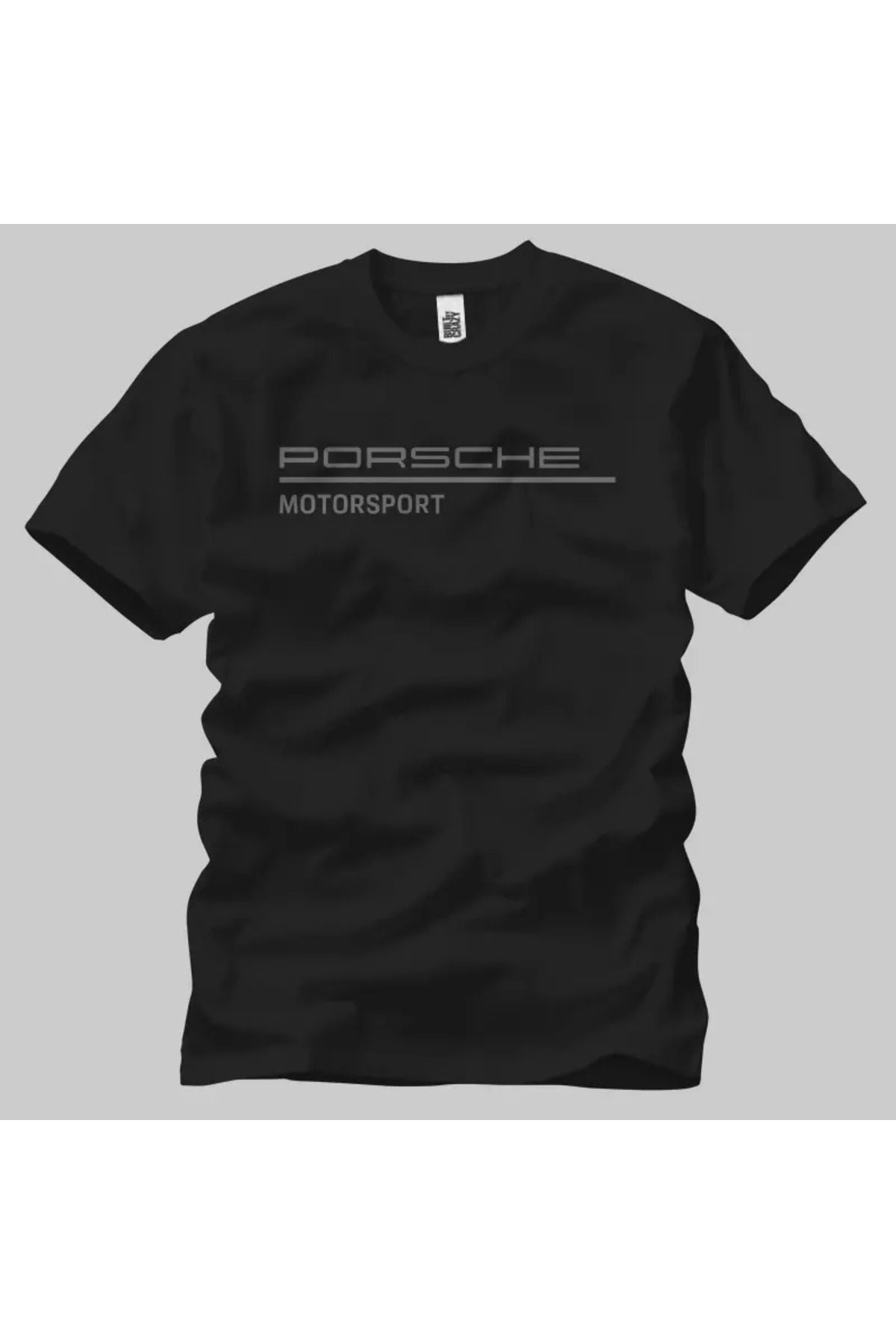 Built By Crazy Porsche Motor Sport Logo Unisex Tişört