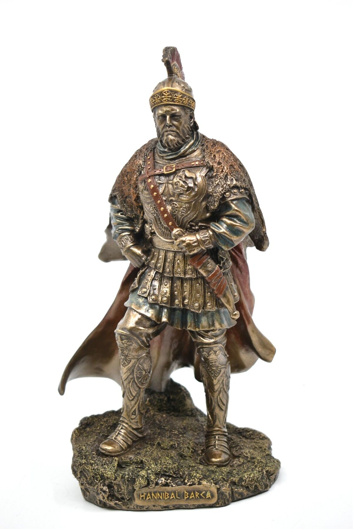 AYDINARTSHOP Veronese Hannibal Barca Heykeli – Bronz Görünümlü Tarihi Komutan Figürü