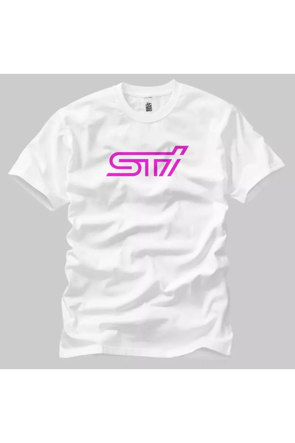 Built By Crazy Subaru Sti Logo Unisex Tişört
