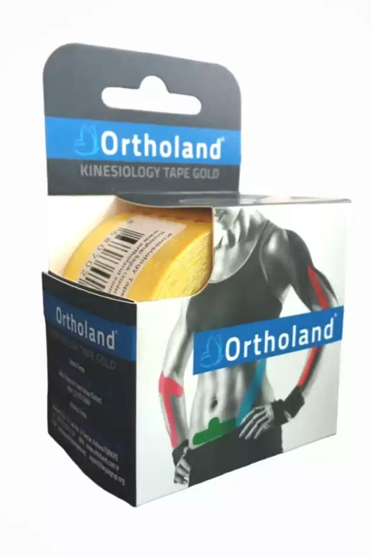 Erkamed Ortholand Sporcu Kas Ağrı Bandı 5cmx5m - Sarı