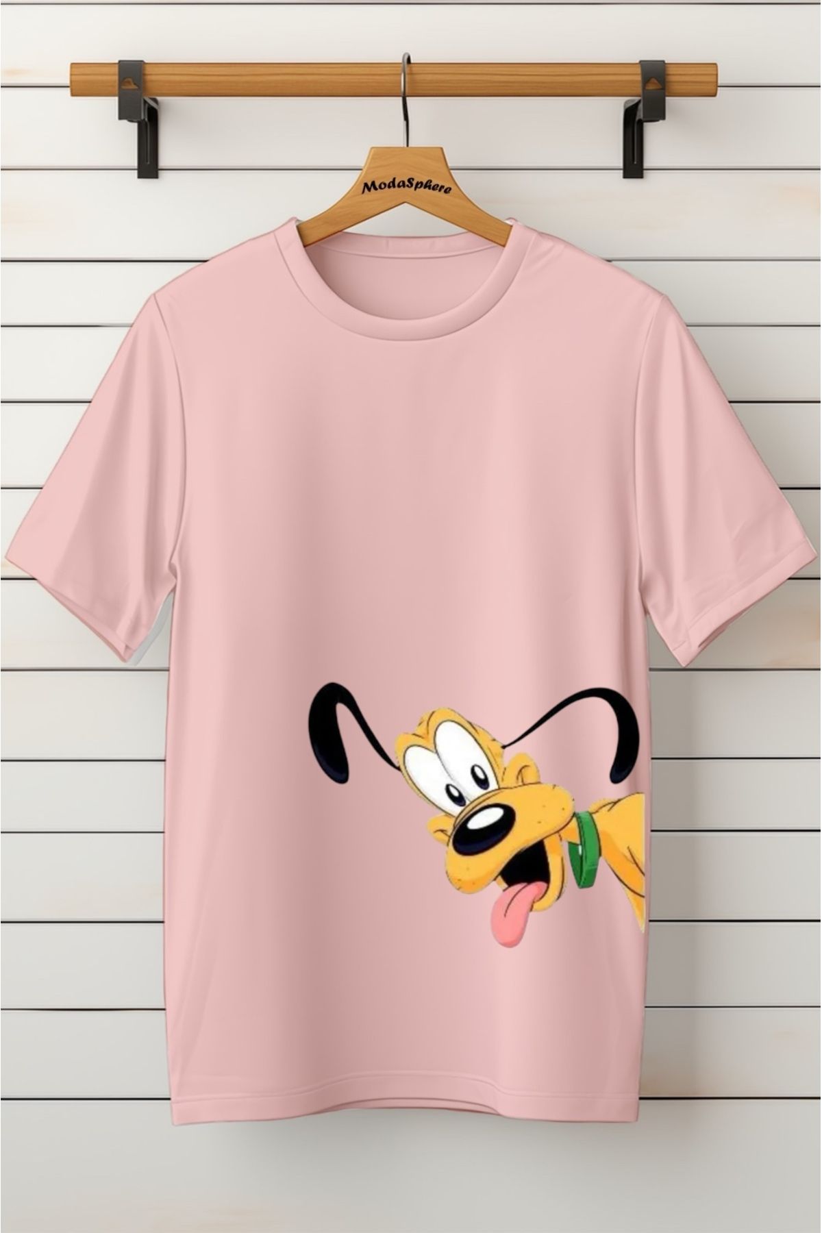 ModaSphere Baskılı Unisex Oversize Tişört Battal Boy