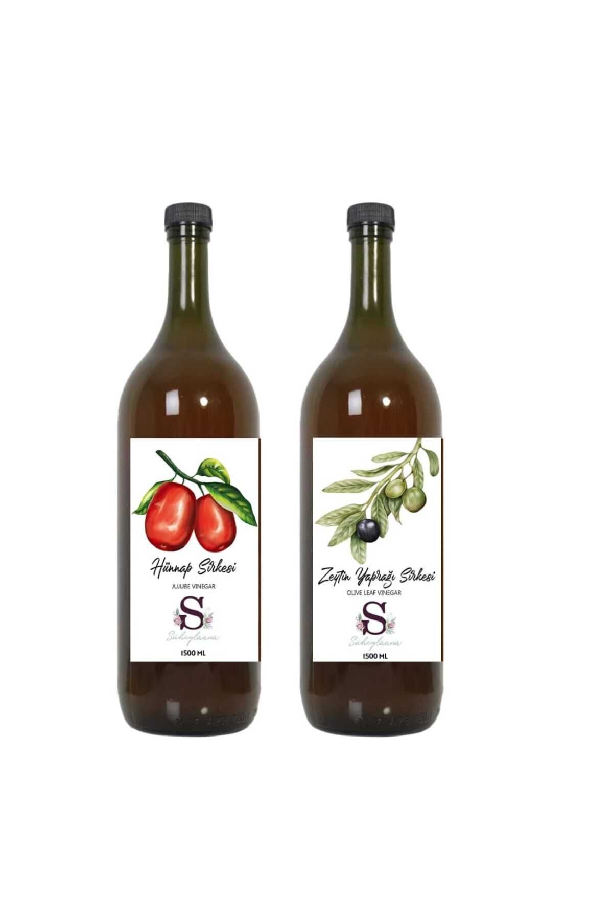 Süheylaana Doğal Hünnap Sirkesi 1500 Ml - Doğal Zeytin Yaprağı Sirkesi 1500 Ml