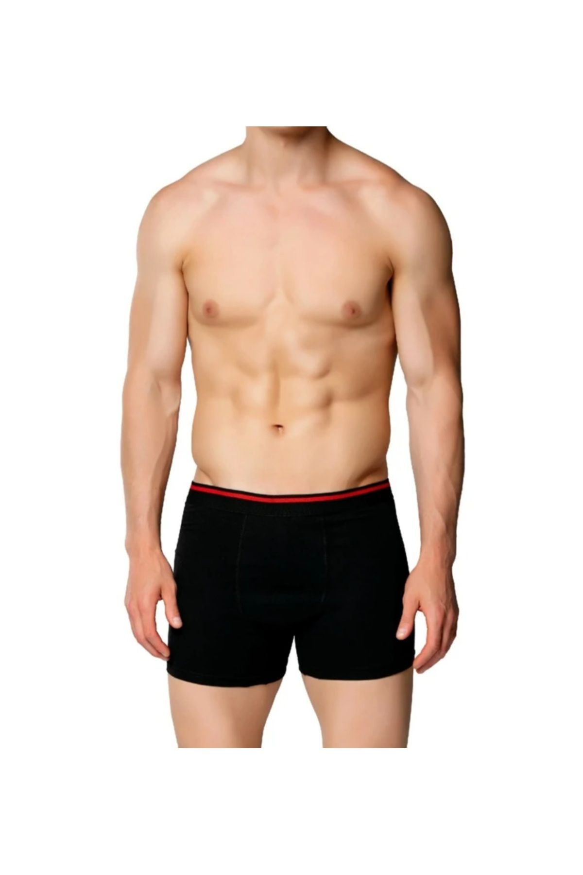 SEDEF YILDIZ Yıldızı Erkek Siyah Likralı Boxer