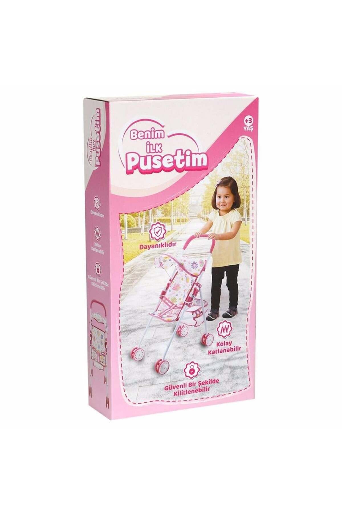 FELİTE Metal Geniş Puset Oyuncak Kız Çocuğu Oyuncak