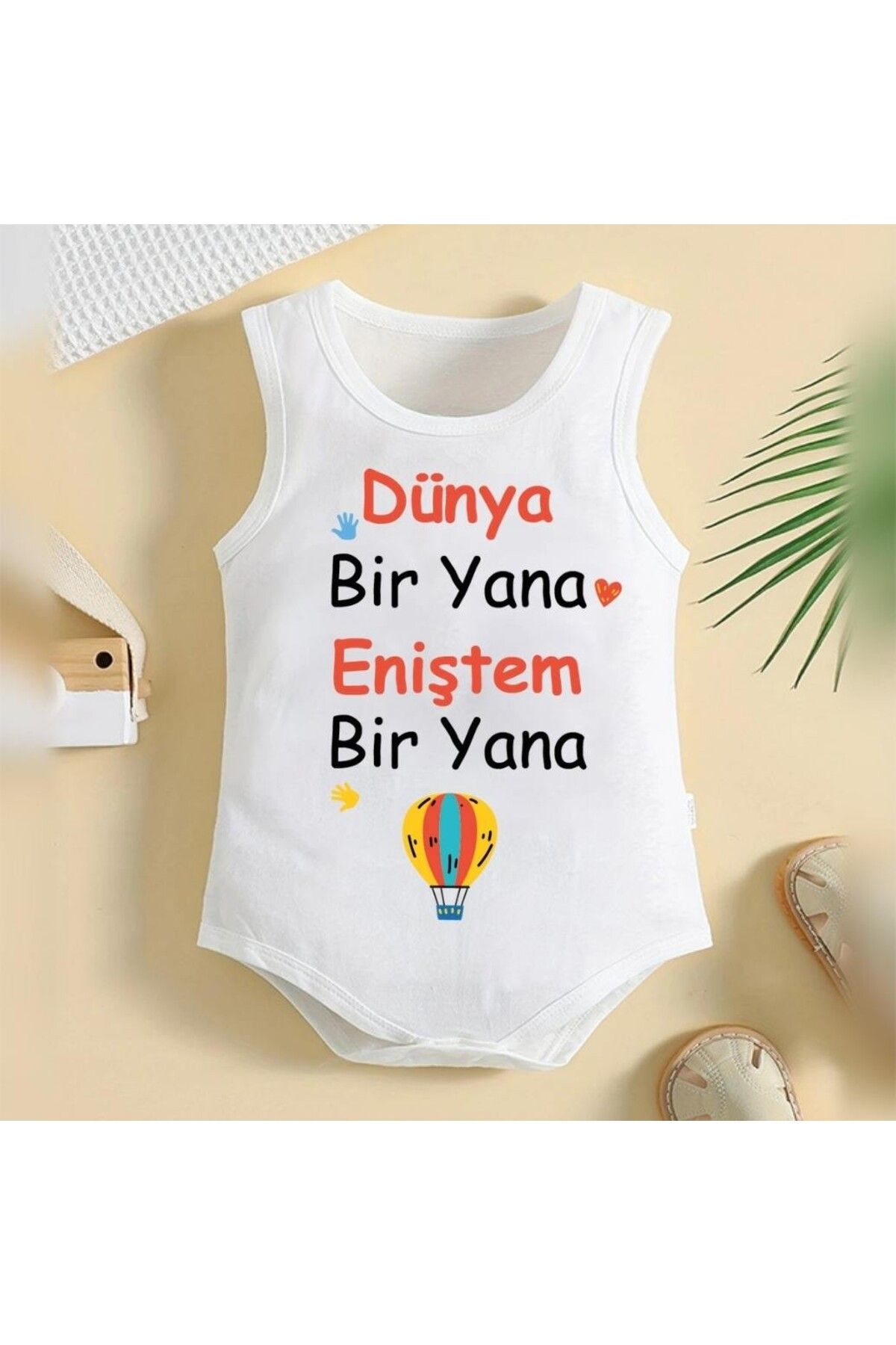 soft wing %100 Pamuklu Organik Baskılı Premium Çıtçıtlı Bebek Body Atlet Zıbın 00332