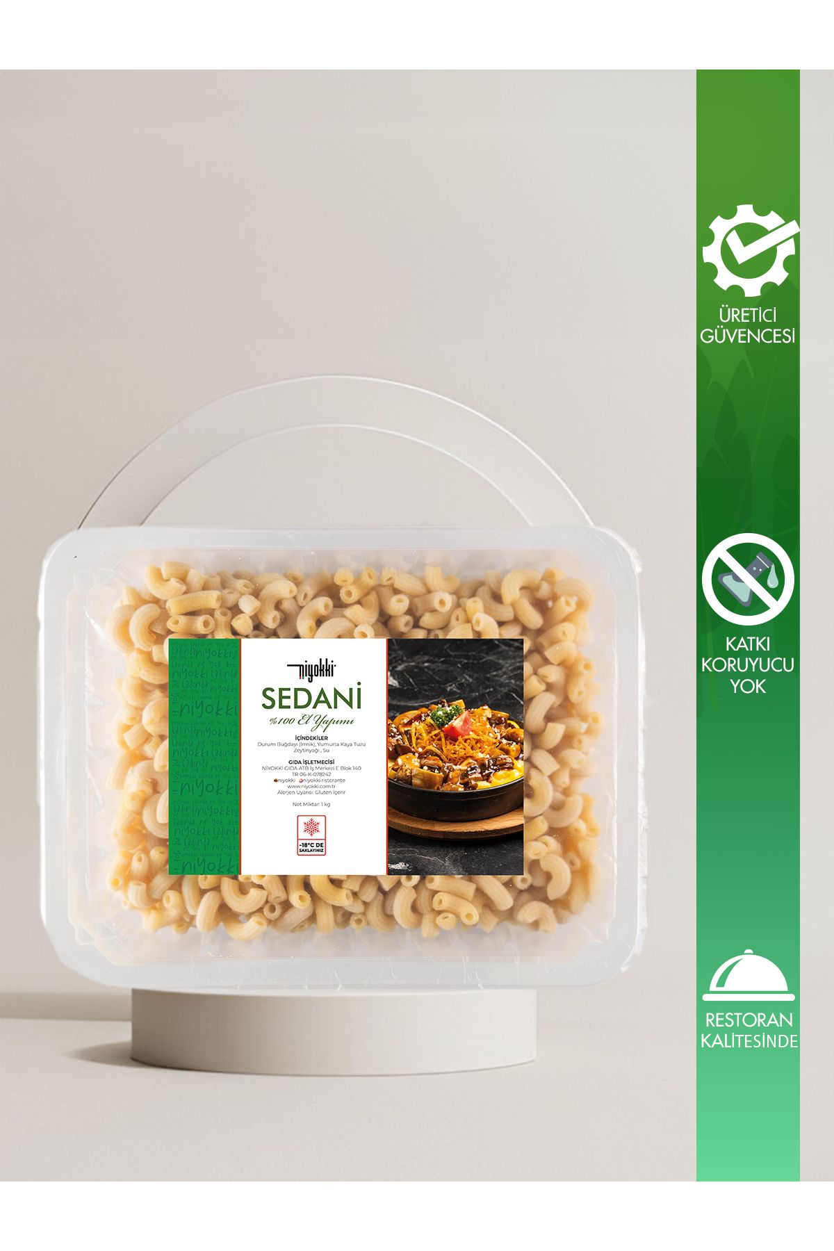 niyokki doğal makarna evi Niyokki Sedani 600 g