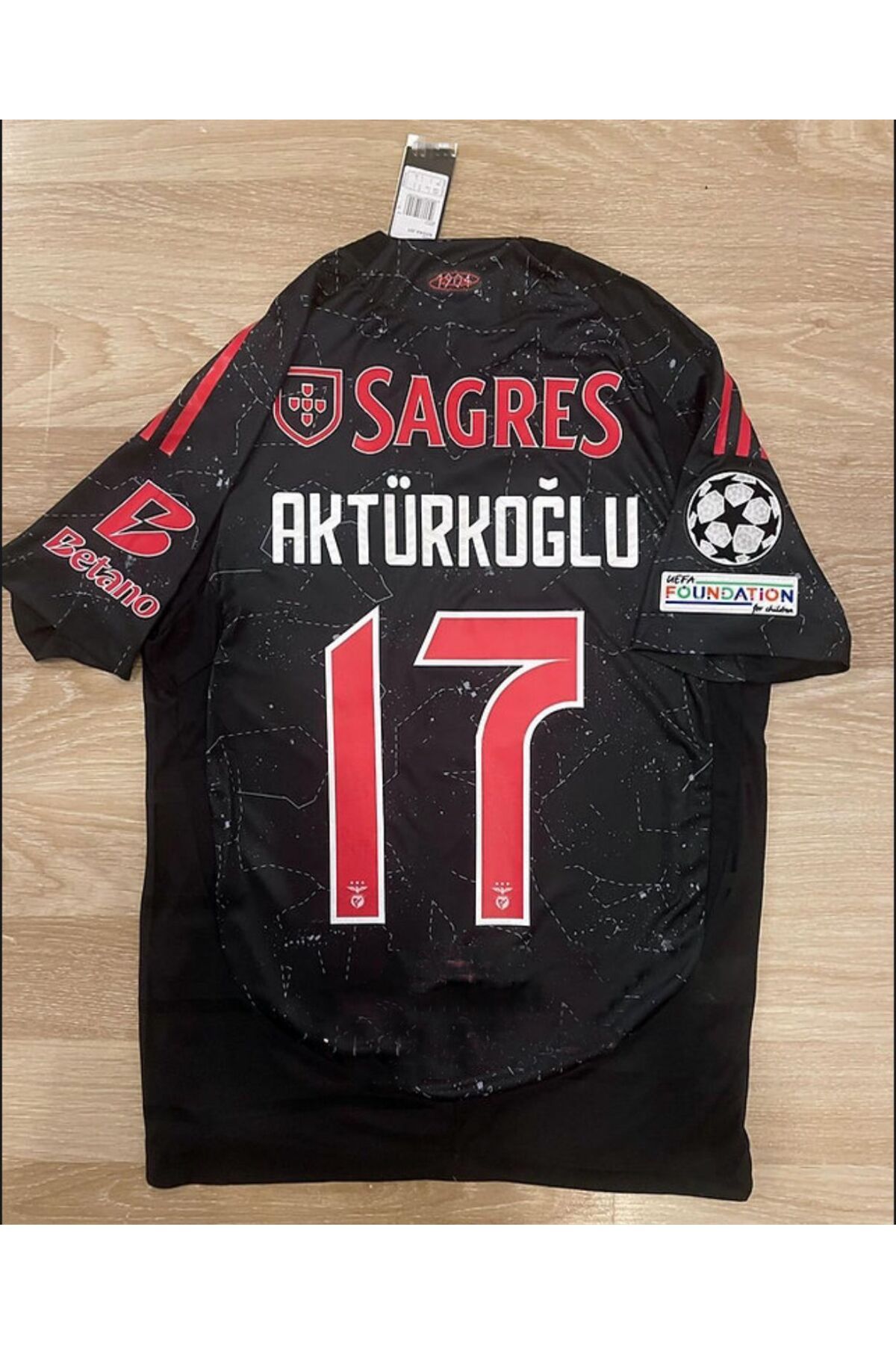 BREATHLESS Benfica 2024/25 Yeni Sezon Kerem Aktürkoğlu Deplasman Forması (BLACK)