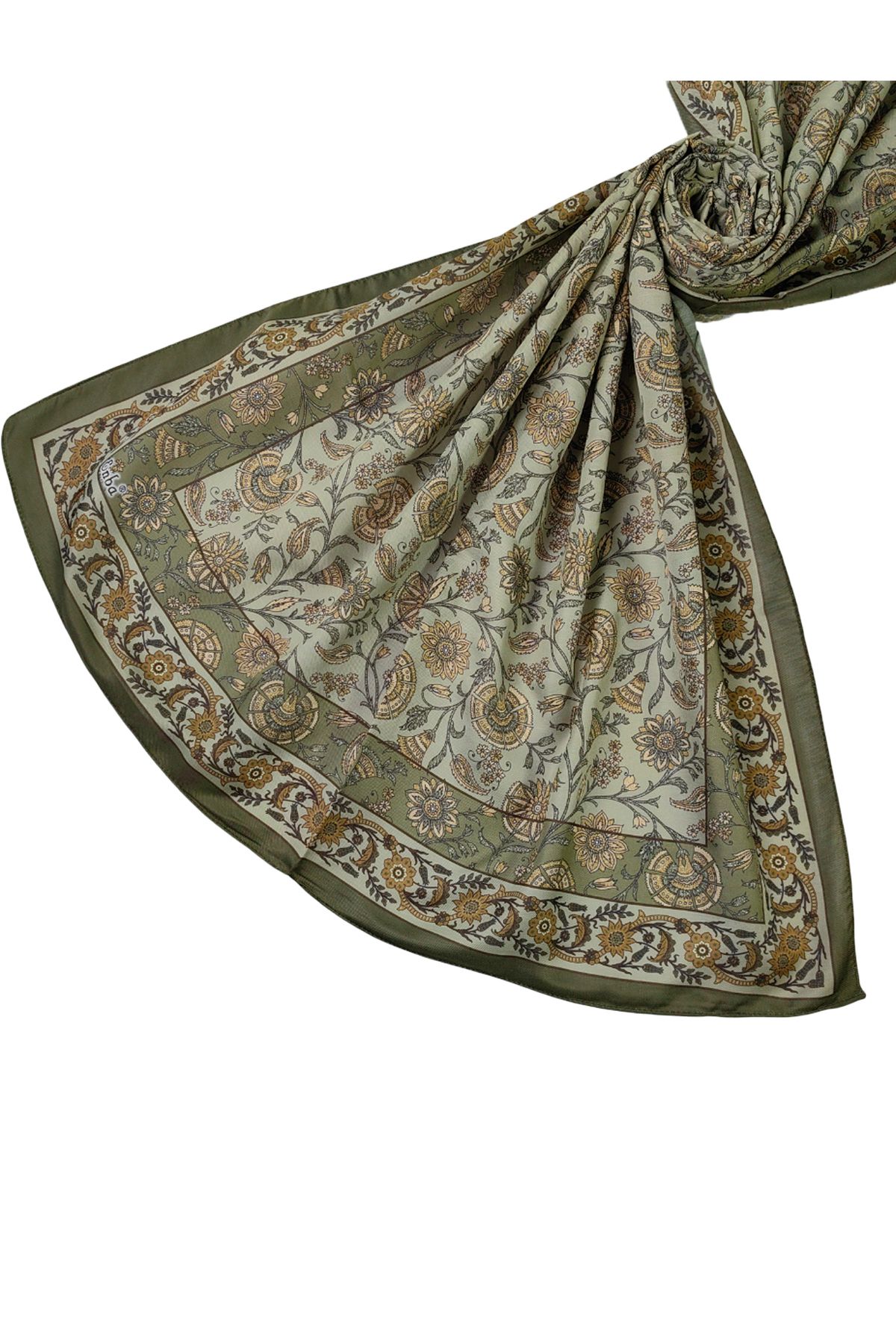 mim eşarp Enba Etnik Desenli Soft Pamuklu Şal 75x190 cm