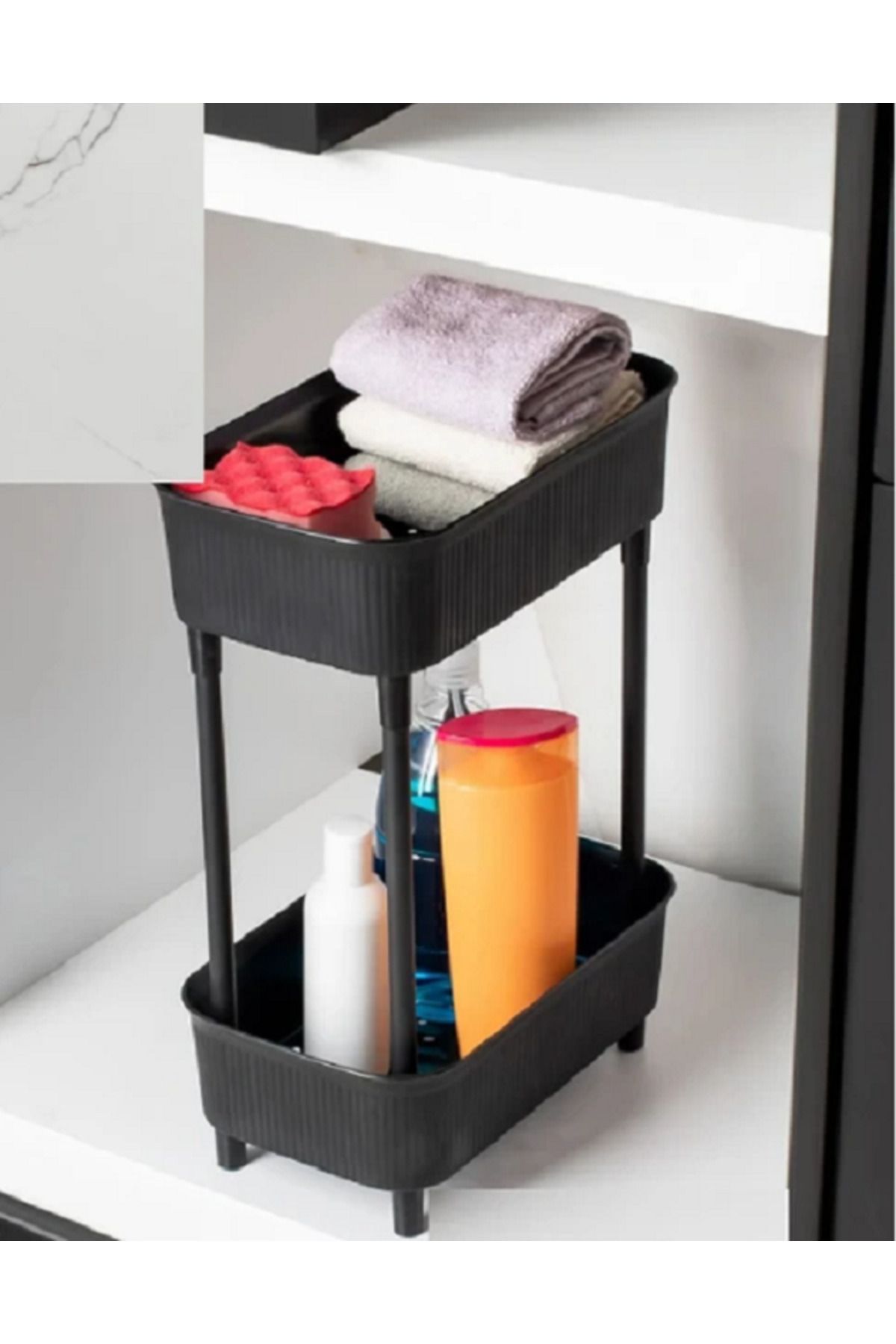 kaya avm 2 Katlı Düzenleyici Raf | Banyo Dolabı | Mutfak Tezgahı