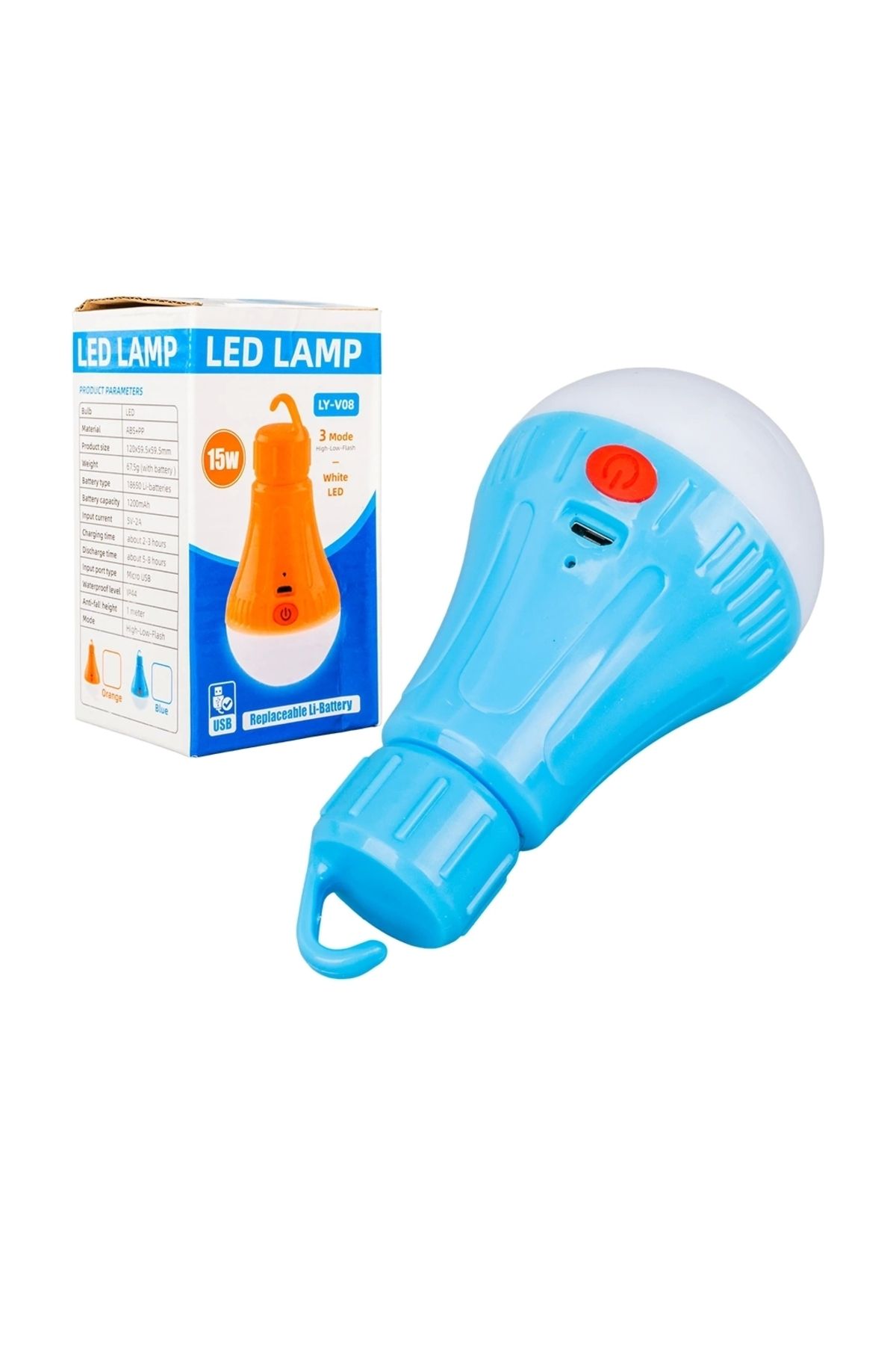 STOREMAX ŞARJLI ÇAKARLI LED AMPUL (5047)