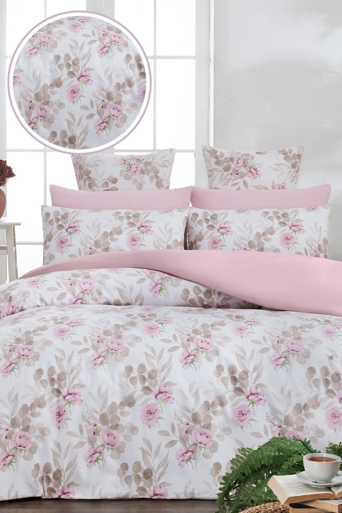 Sheri Home 3D Bahar Çift Kişilik 1 Adet Nevresim (YORGAN KILIFI)200 Cm X 220 CmFlowersbejmalzeme: %100 Pamuk.