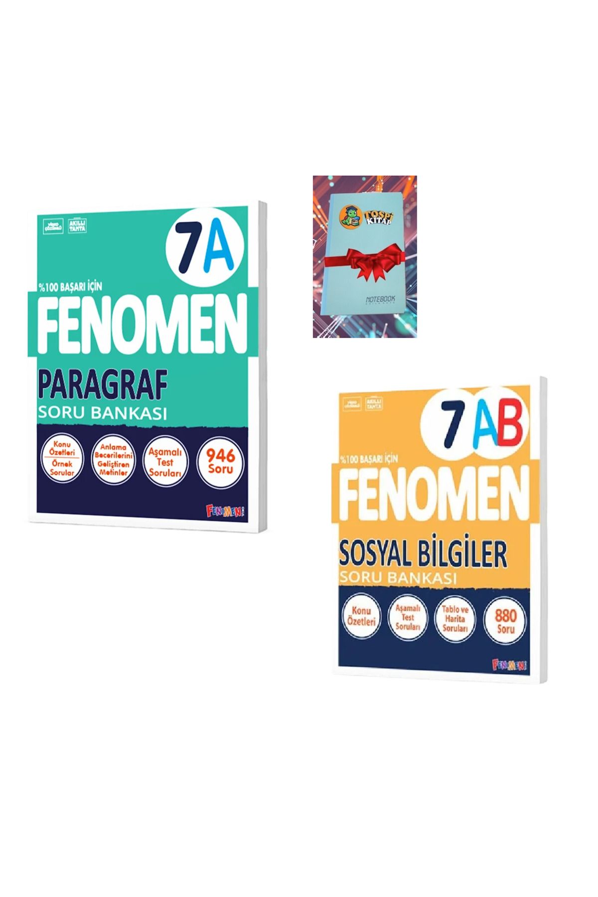 Fenomen Yayıncılık 7A PARAGRAF + SOSYAL BİLGİLER Soru Bankası (DEFTER HEDİYE) ATG
