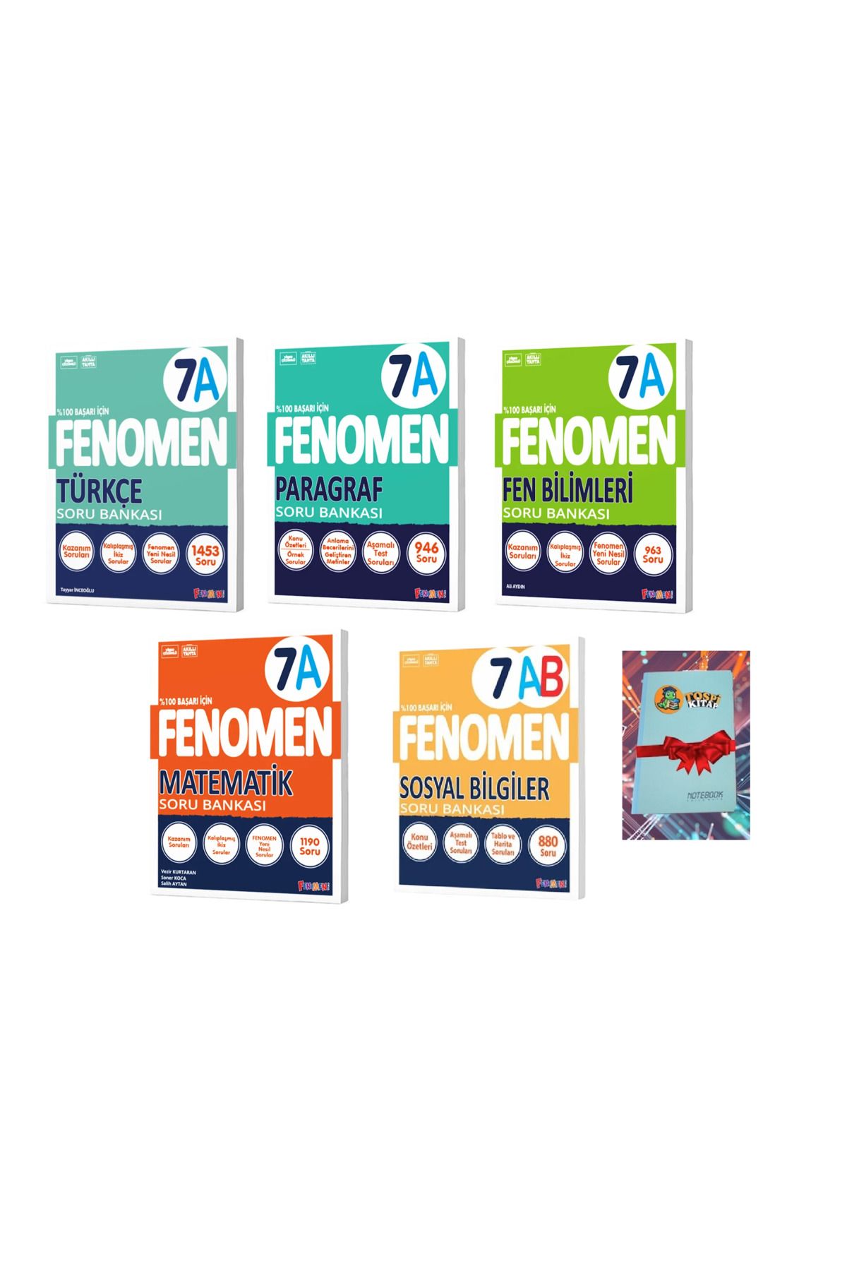 Fenomen Yayıncılık 7A FUULLL SETTT Soru Bankası (DEFTER HEDİYE) ATG