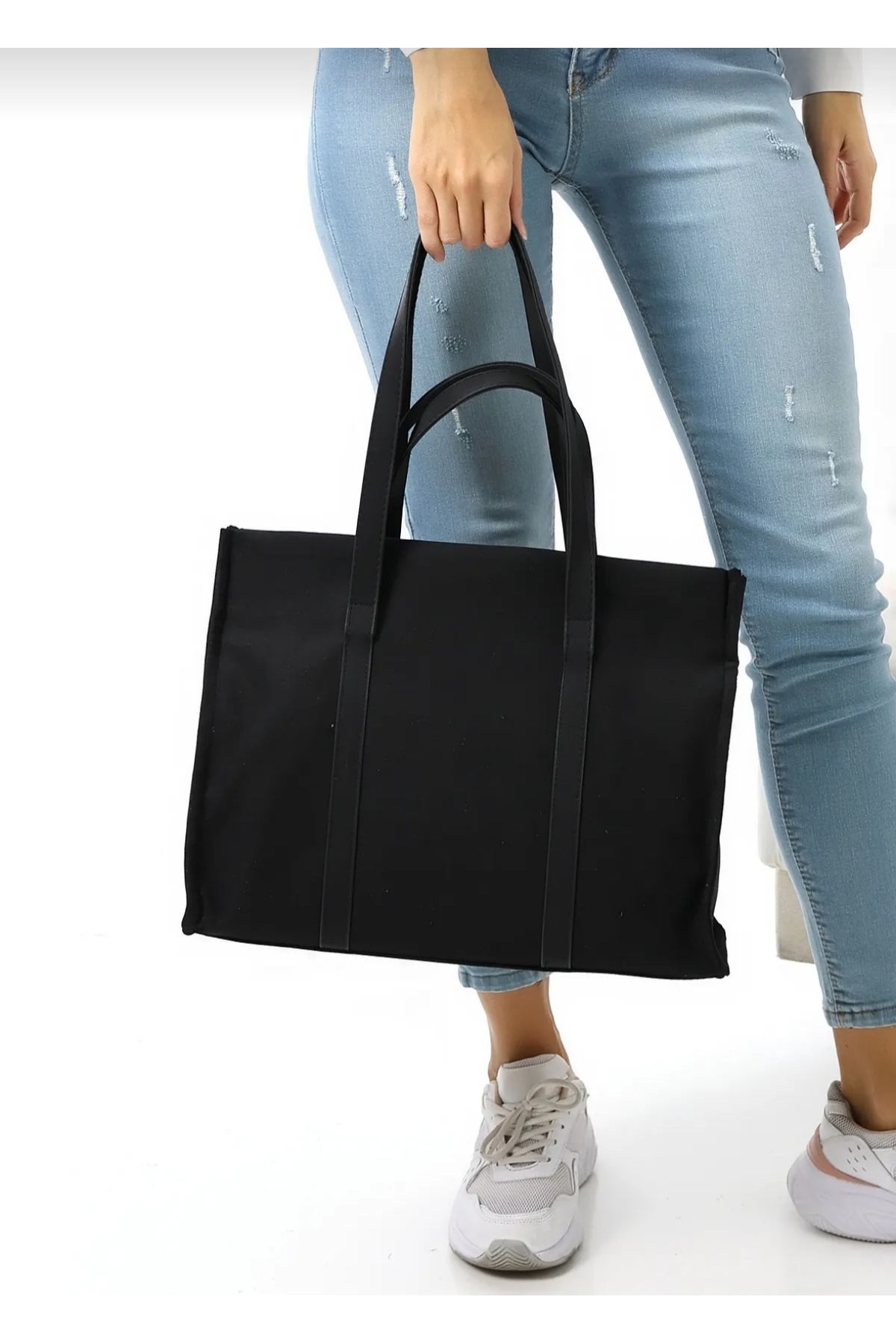 Butik Büyük Boy Siyah Kadın Çanta