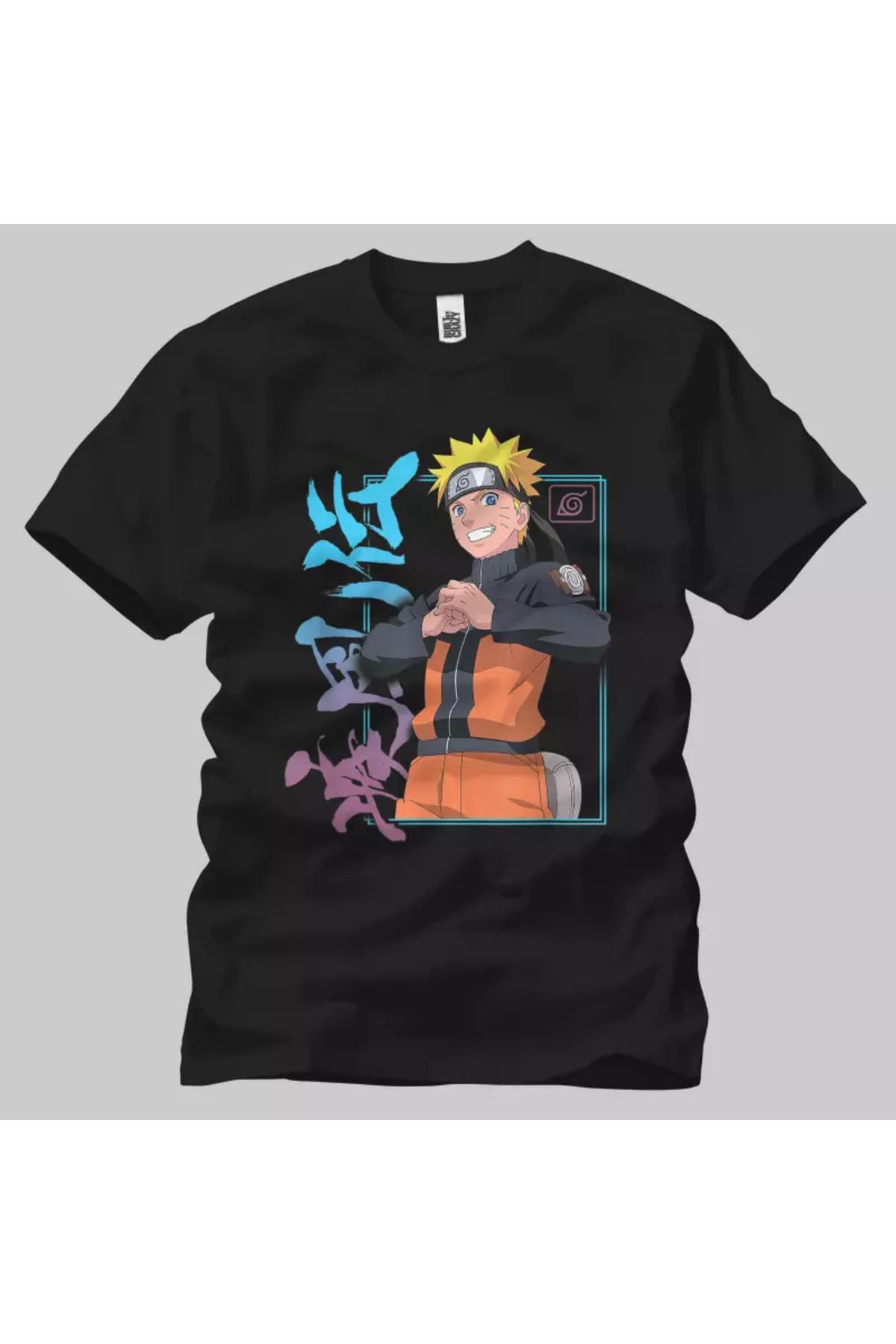 Built By Crazy Naruto Shippuden Naruto Kanji Frame Unisex Tişört