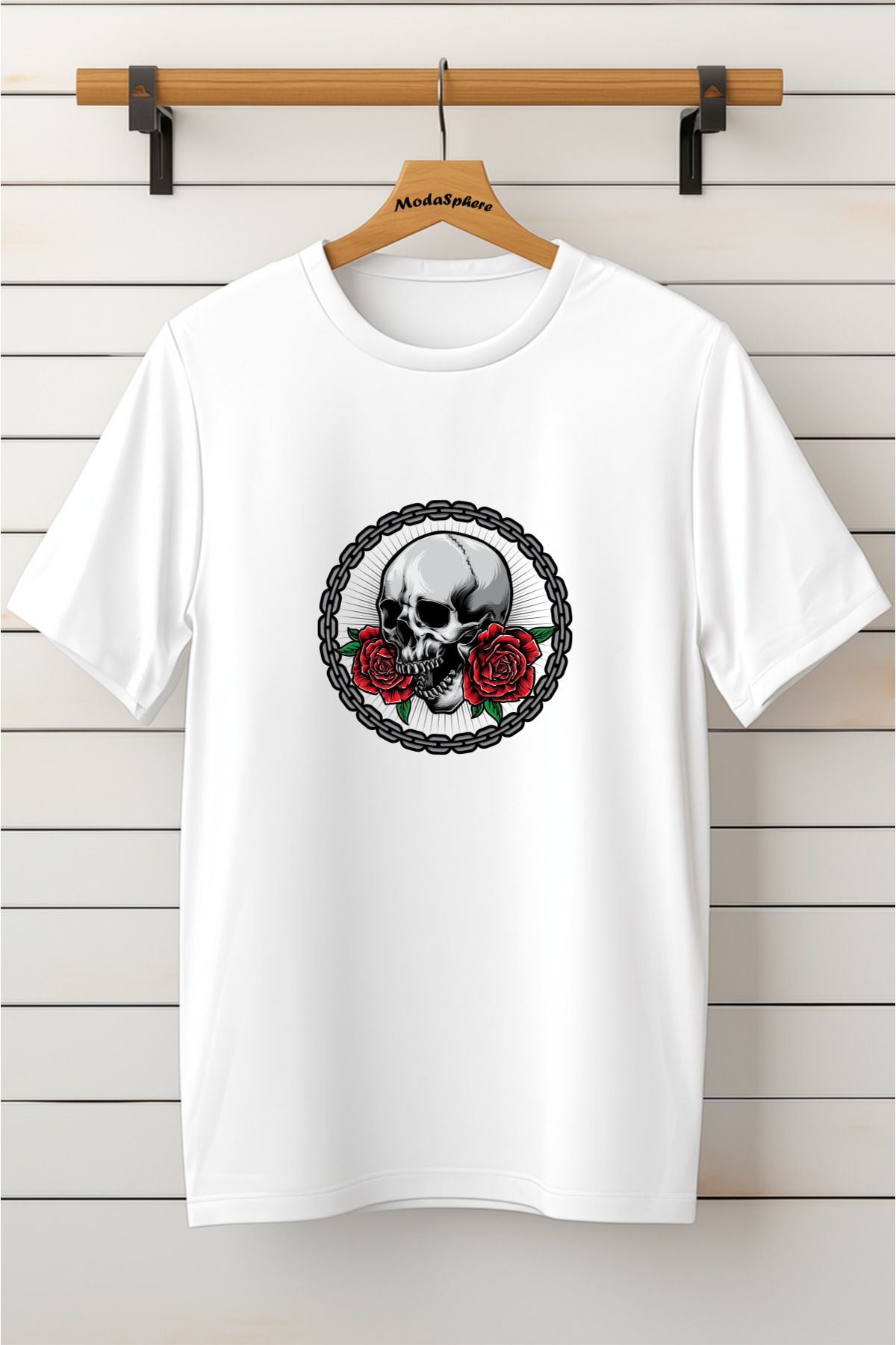 ModaSphere Baskılı Unisex Oversize Tişört Battal Boy