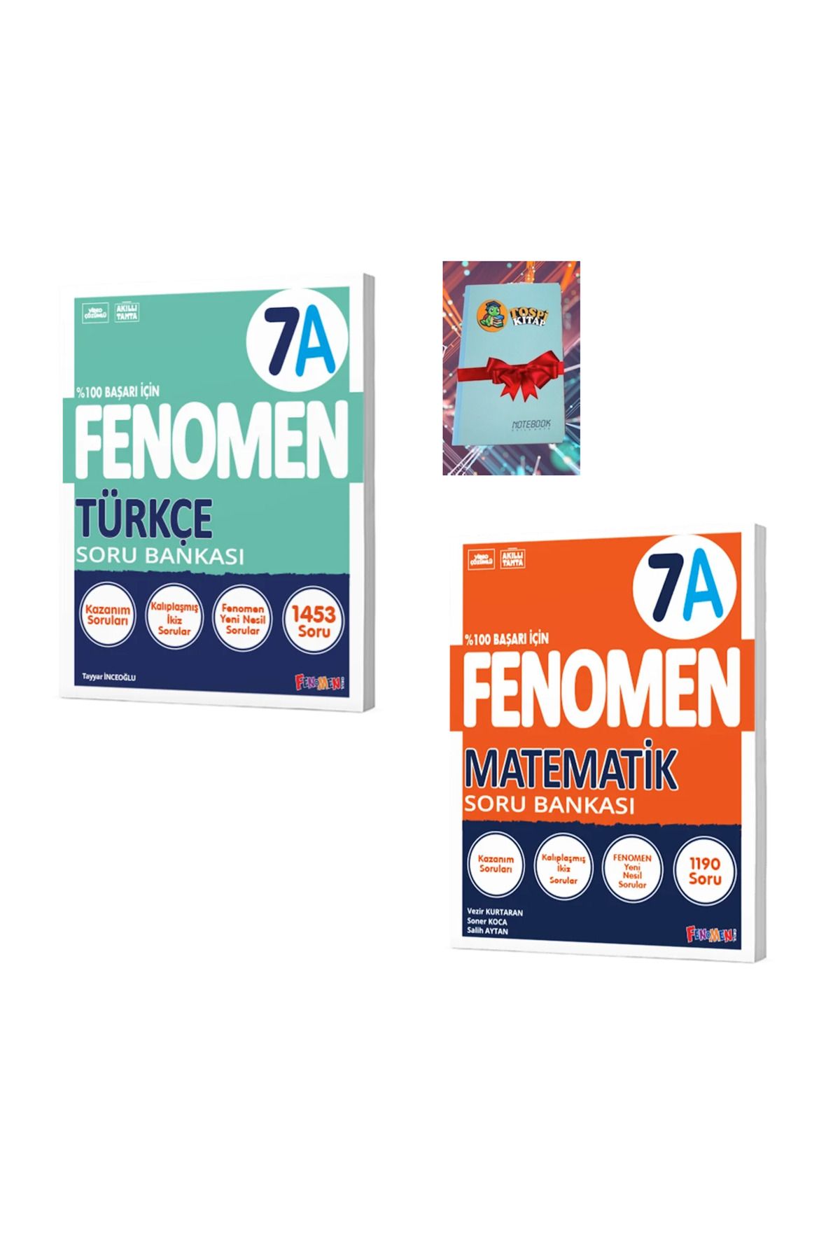 Fenomen Yayıncılık 7A TÜRKÇE + MATEMATİK Soru Bankası (DEFTER HEDİYE) ATG