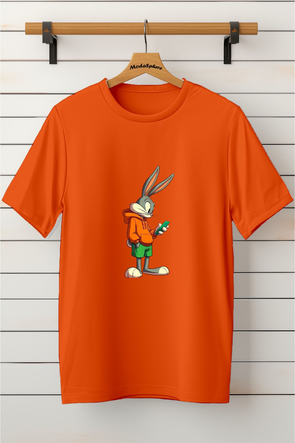 ModaSphere Baskılı Unisex Oversize Tişört Battal Boy