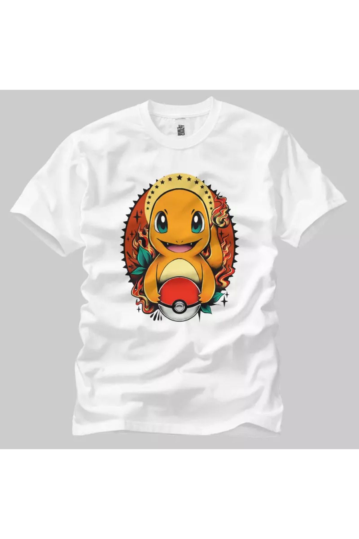 Built By Crazy Pokemon Charmander Fire Ball Unisex Tişört