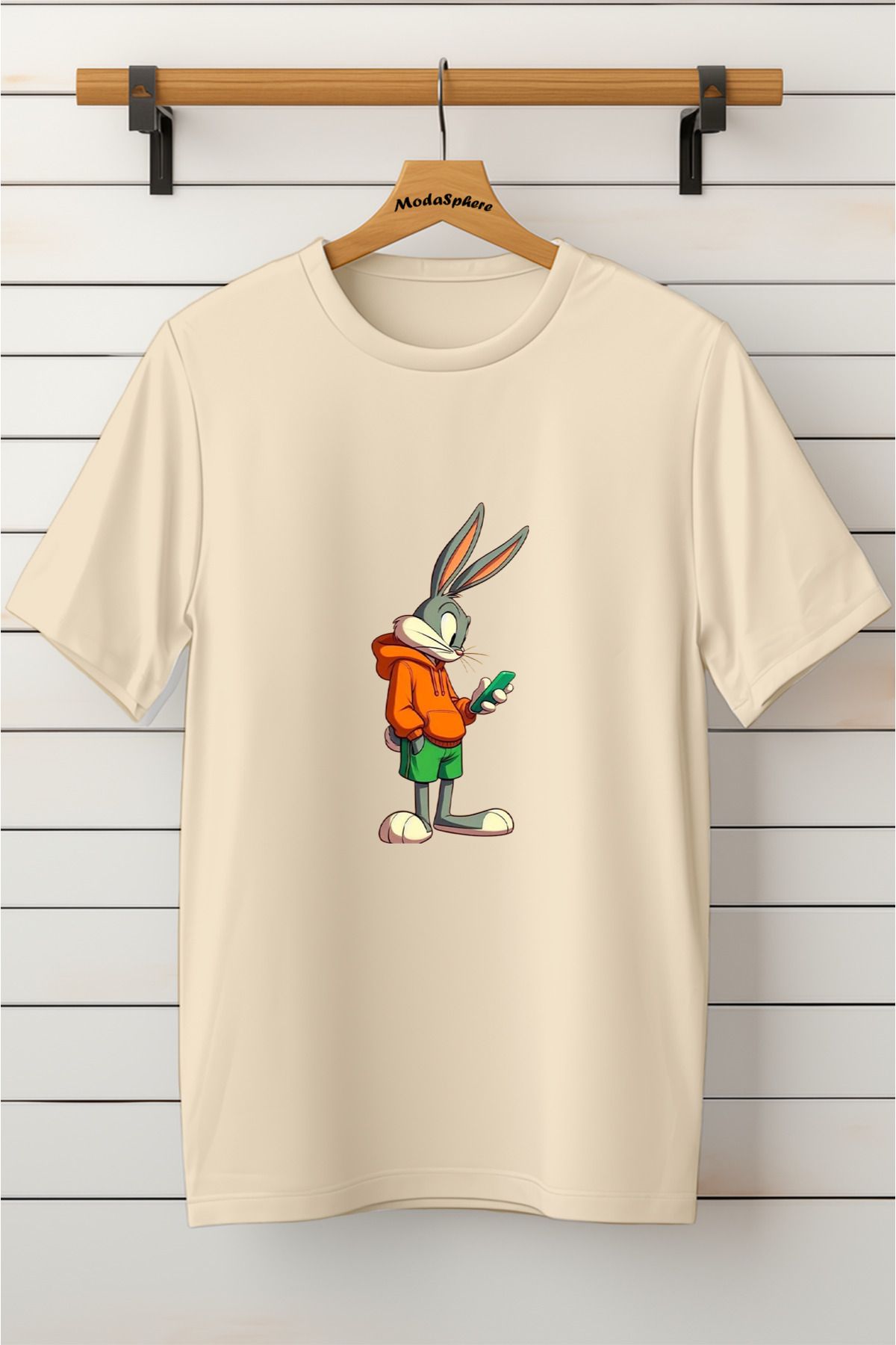 ModaSphere Baskılı Unisex Oversize Tişört
