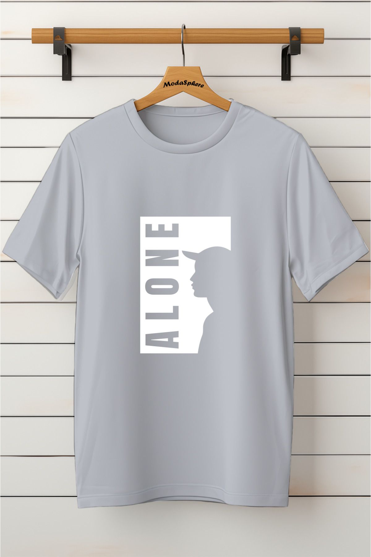 ModaSphere Baskılı Unisex Oversize Tişört Battal Boy