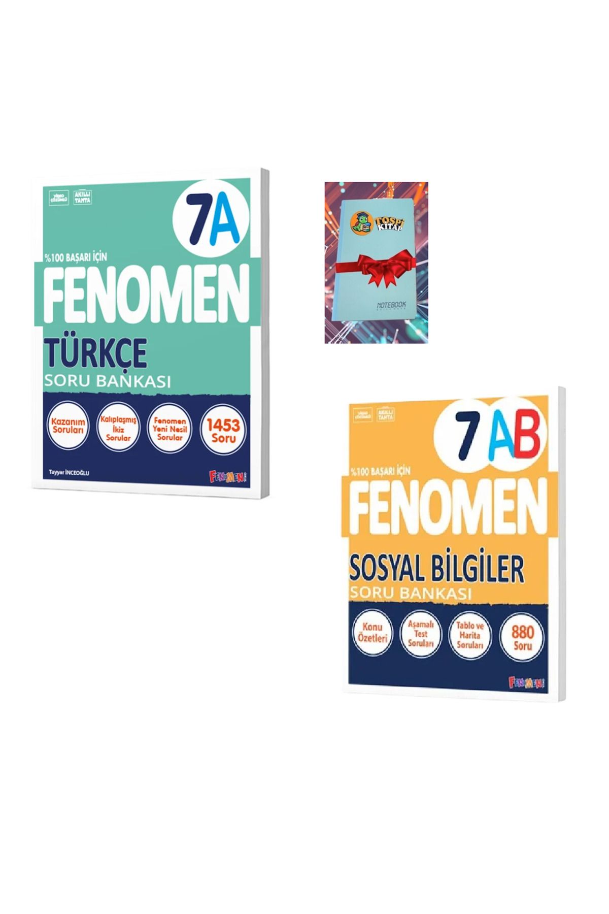 Fenomen Yayıncılık 7A TÜRKÇE + SOSYAL BİLGİLER Soru Bankası (DEFTER HEDİYE) ATG