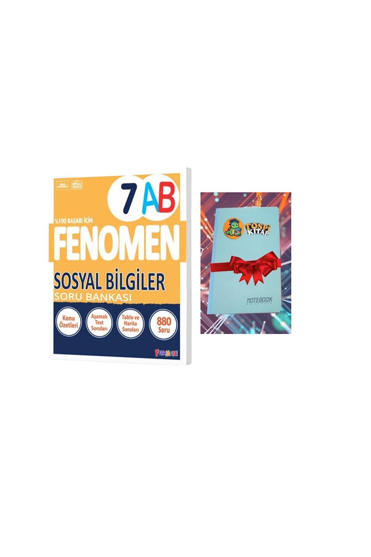 Fenomen Yayıncılık 7 Sosyal Bilgiler A-B Soru Bankası (DEFTER HEDİYE) ATG