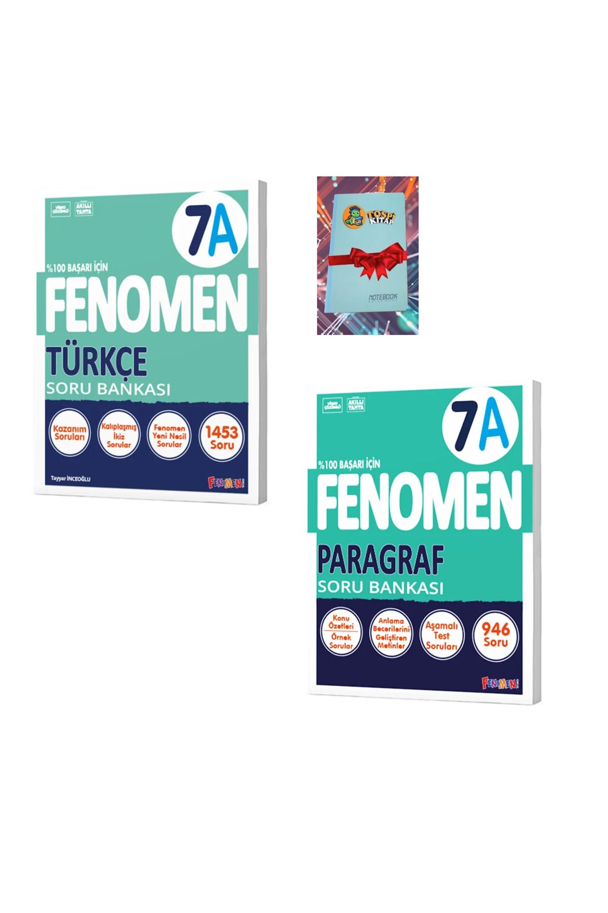 Fenomen Yayıncılık 7A TÜRKÇE + PARAGRAF Soru Bankası (DEFTER HEDİYE) ATG