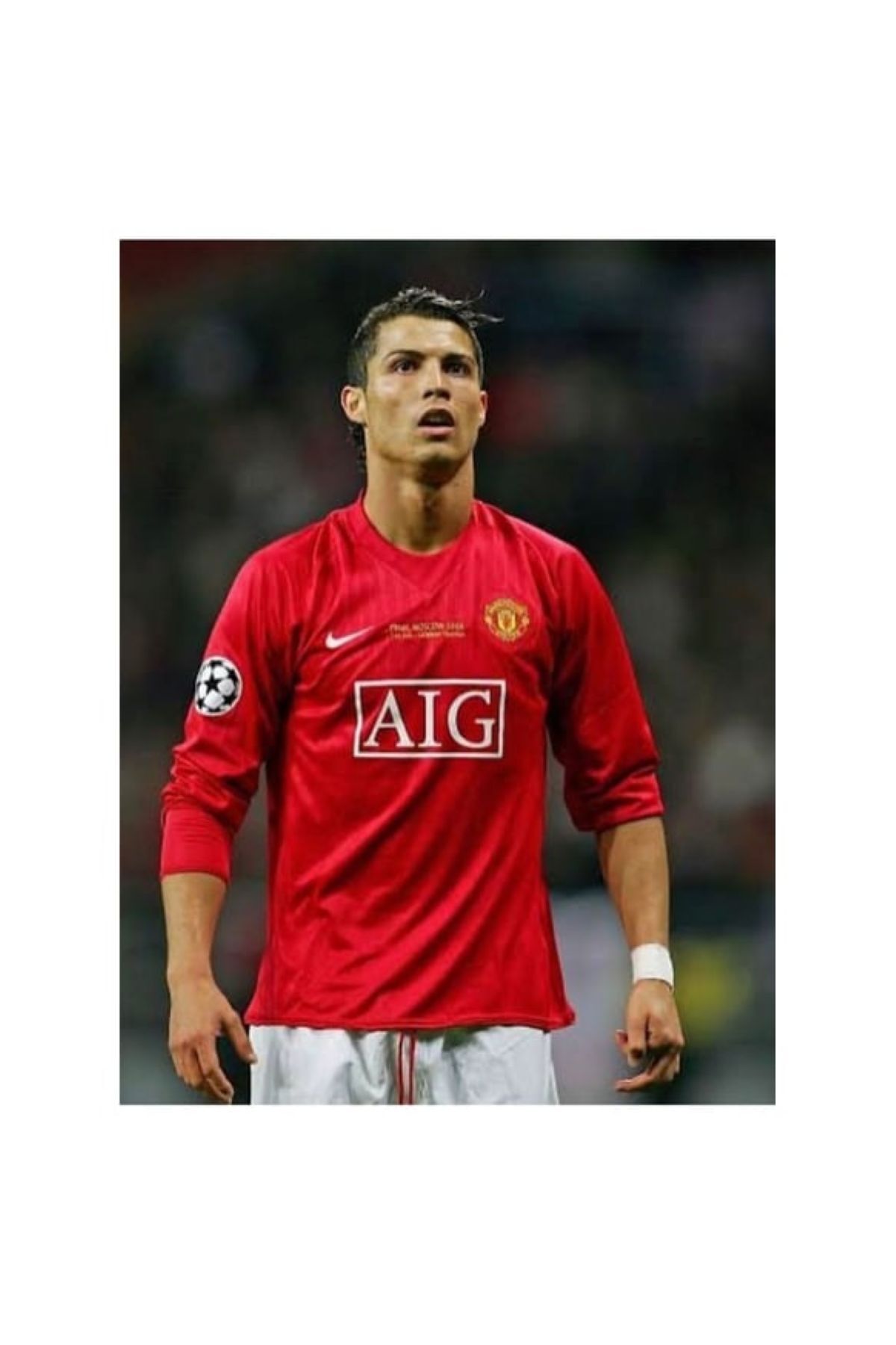 yenteks KOPYA - M.UNITED MOSCOW RONALDO 2008 KIRMIZI UZUN KOL YETİŞKİN FORMASI