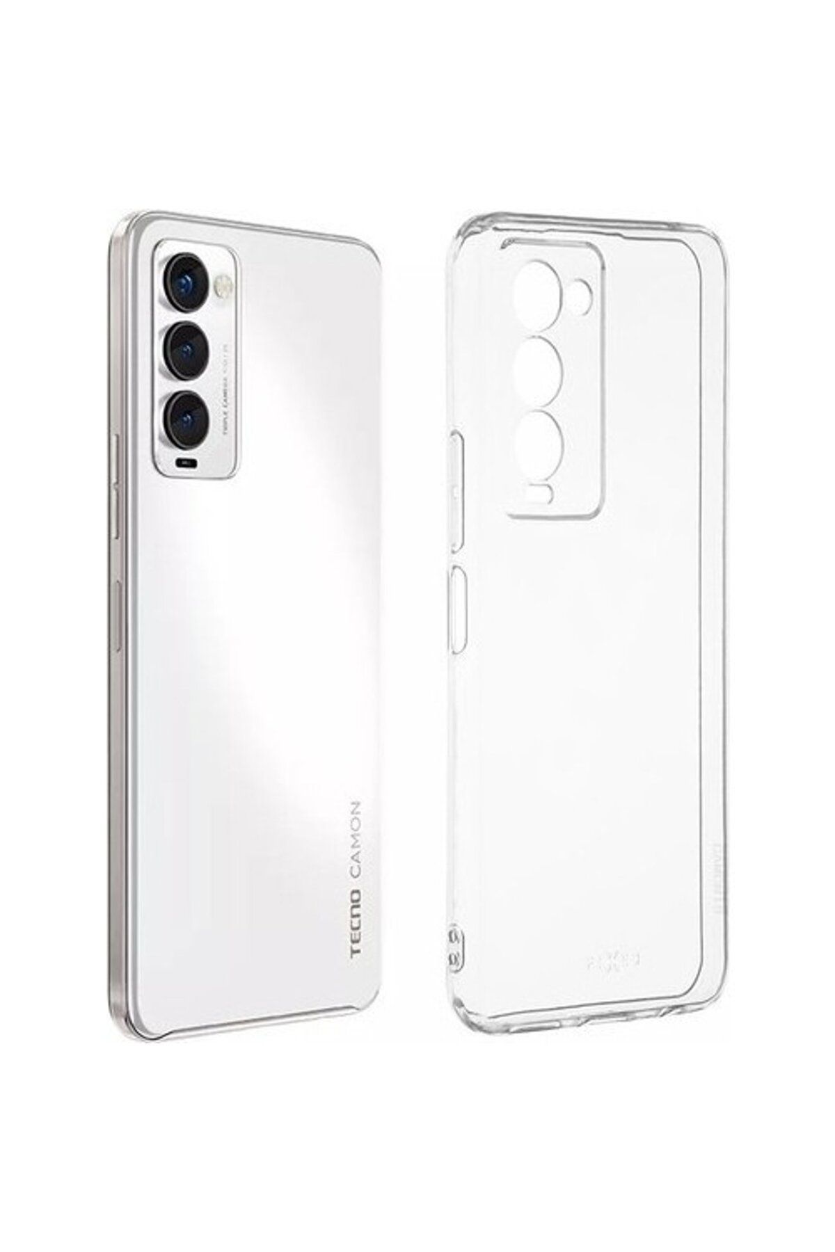 Di Aksesuar Şeffaf Lüx Kılıf Tecno Camon 18/18P