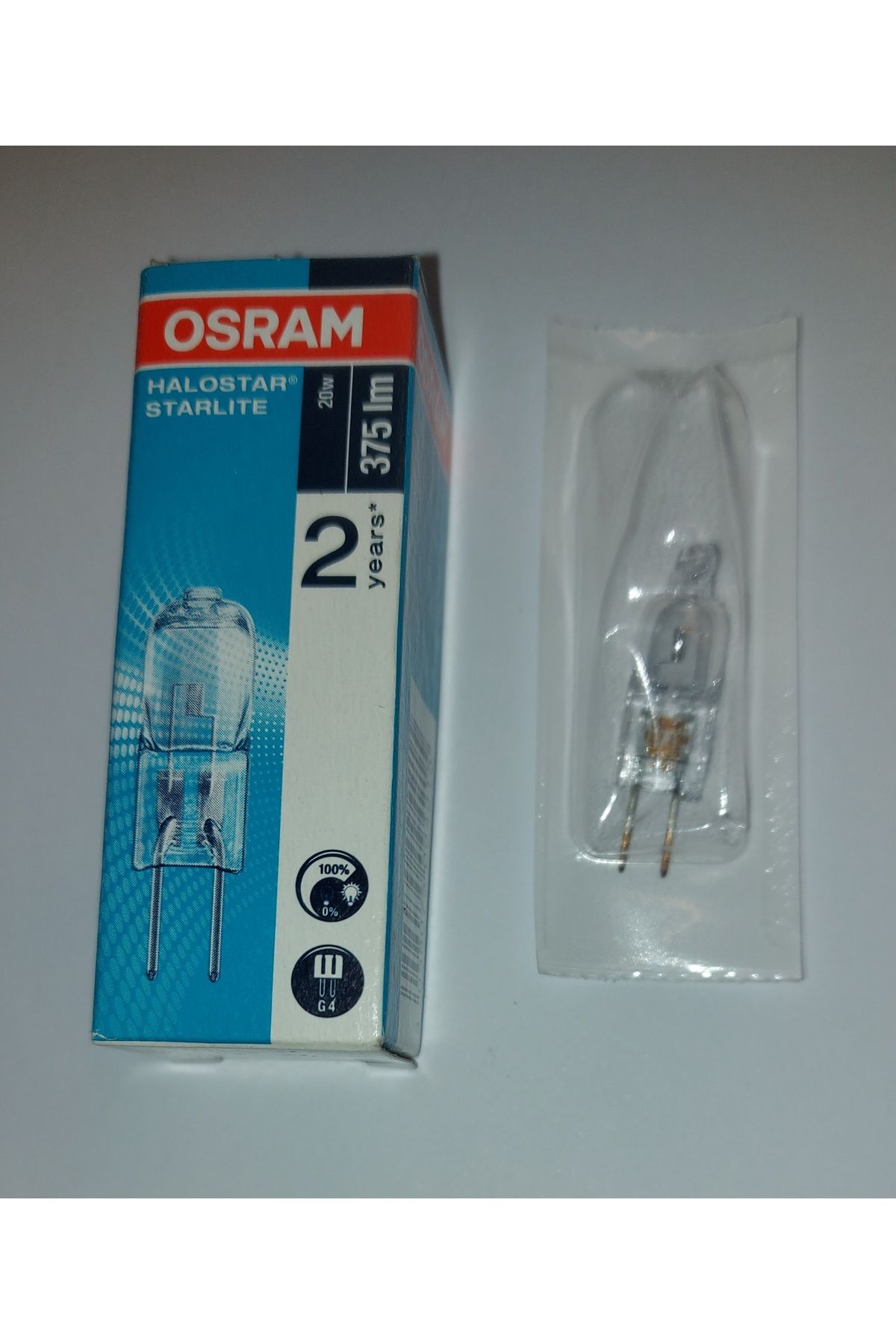 Osram Halostar Starlıfe 12v 20w G4 İğne Bacak Dimlenebilir Halogen Ampul