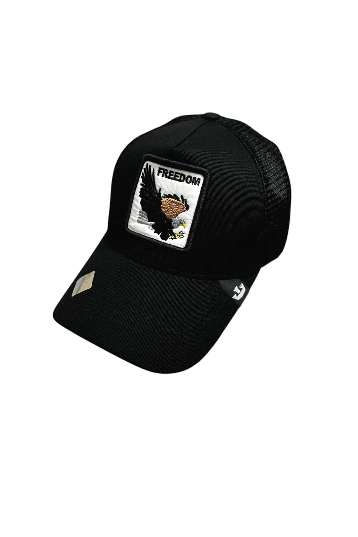 CapZone Hayvan Figürlü Şapka Unisex Ayarlanabilir Siyah