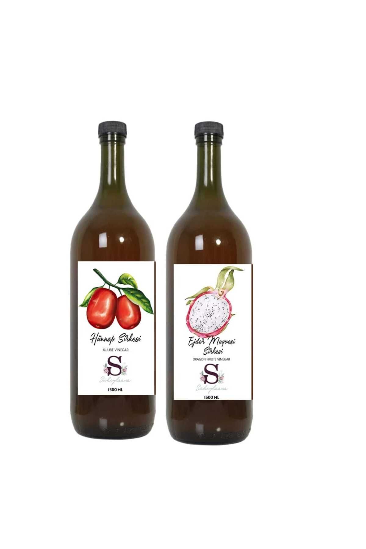 Süheylaana Doğal Hünnap Sirkesi 1500 Ml - Doğal Ejder Meyvesi Sirkesi 1500 Ml
