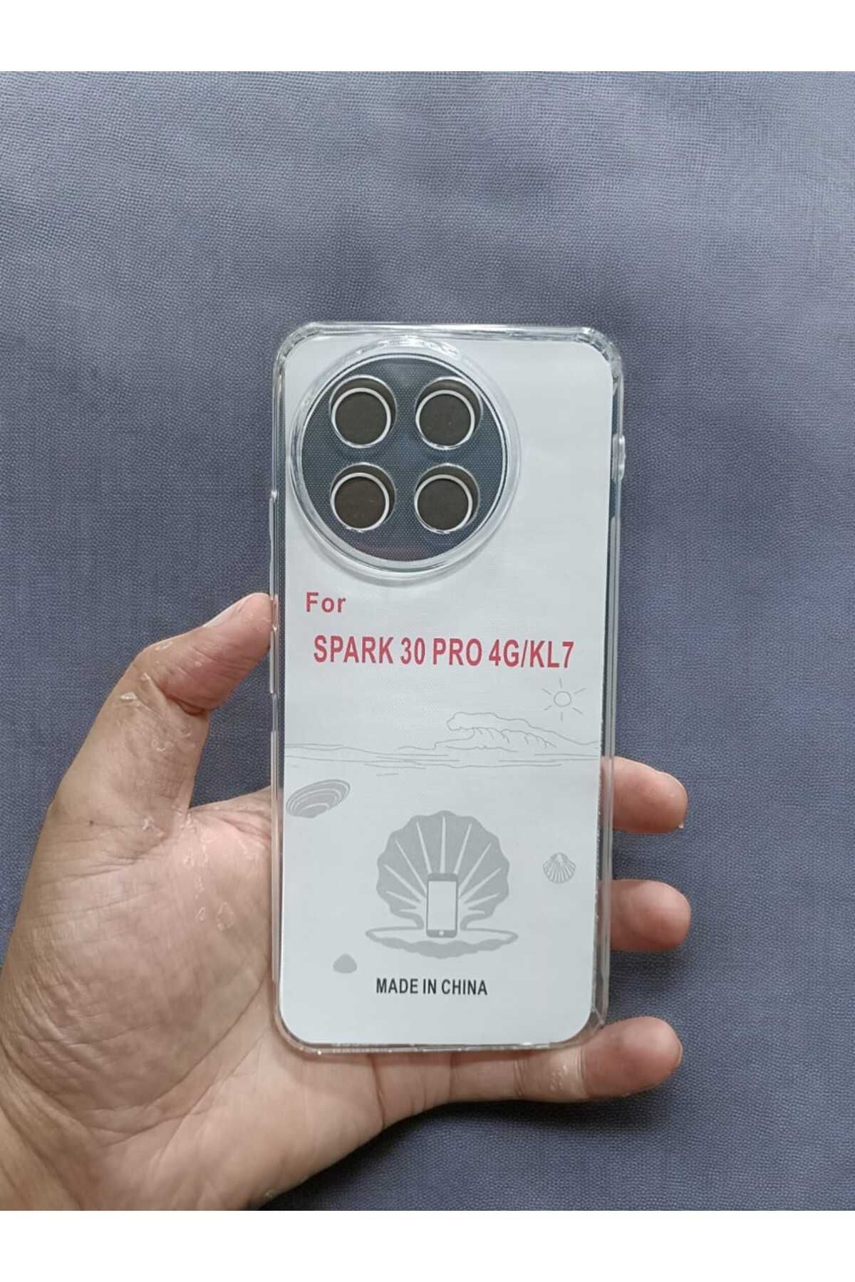 Di Aksesuar Şeffaf Lüx Kılıf Tecno Spark 30 Pro