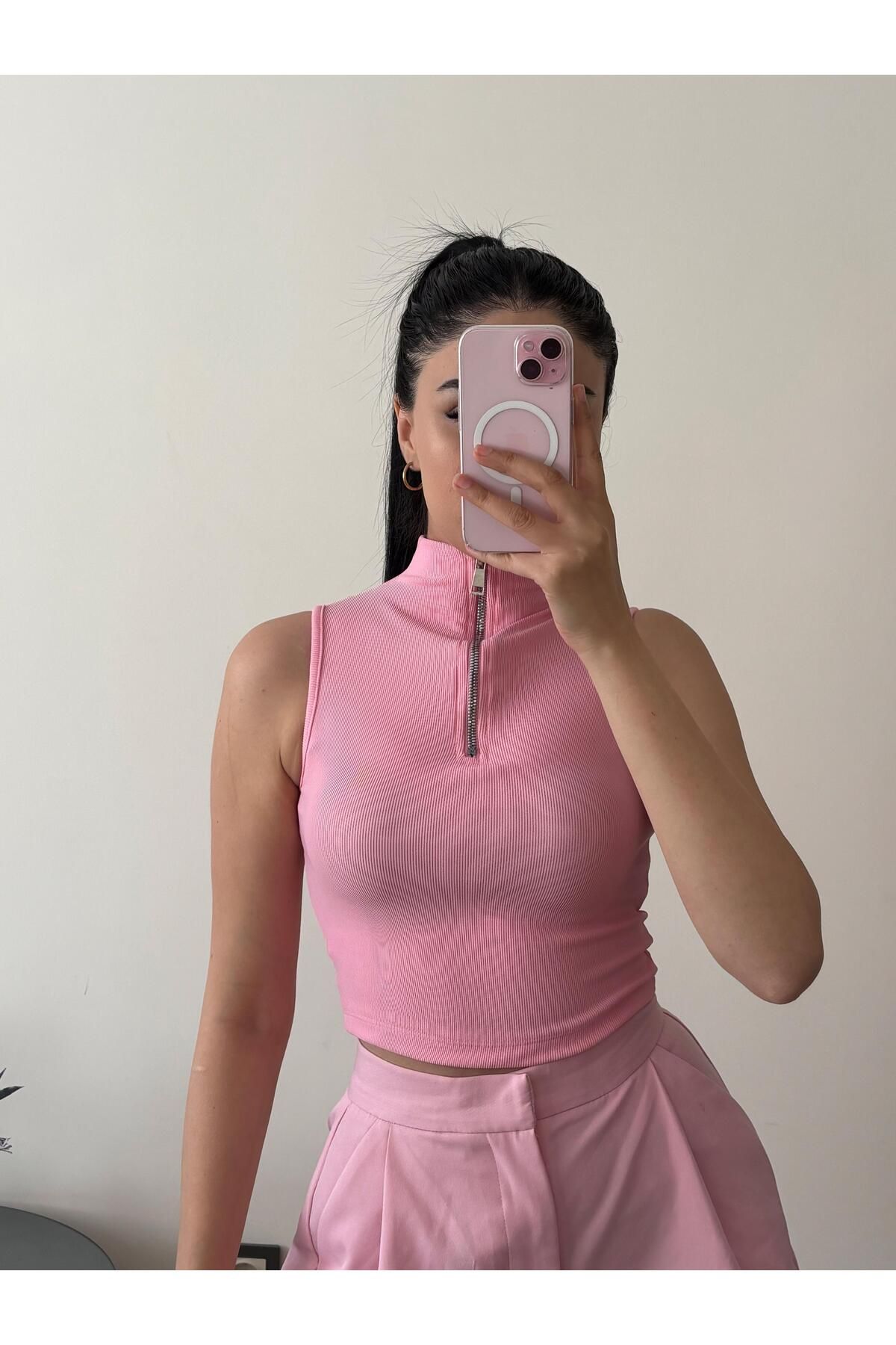 Butik Ottoman Kumaş Pembe Body