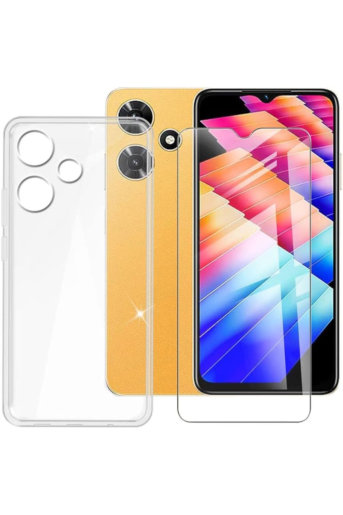 Di Aksesuar Şeffaf Lüx Kılıf İnfinix Hot 30i
