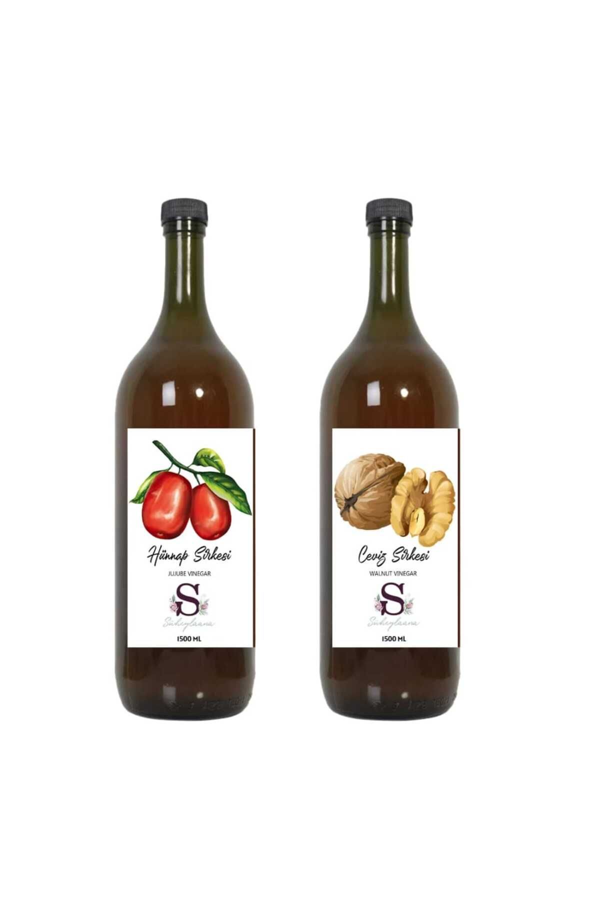Süheylaana Doğal Hünnap Sirkesi 1500 Ml - Doğal Ceviz Sirkesi 1500 Ml