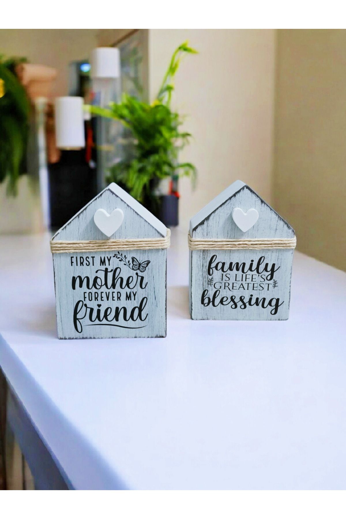 Kaya Hediyelik Anneler günü hediyesi Özel Tasarım 2'li Home Set