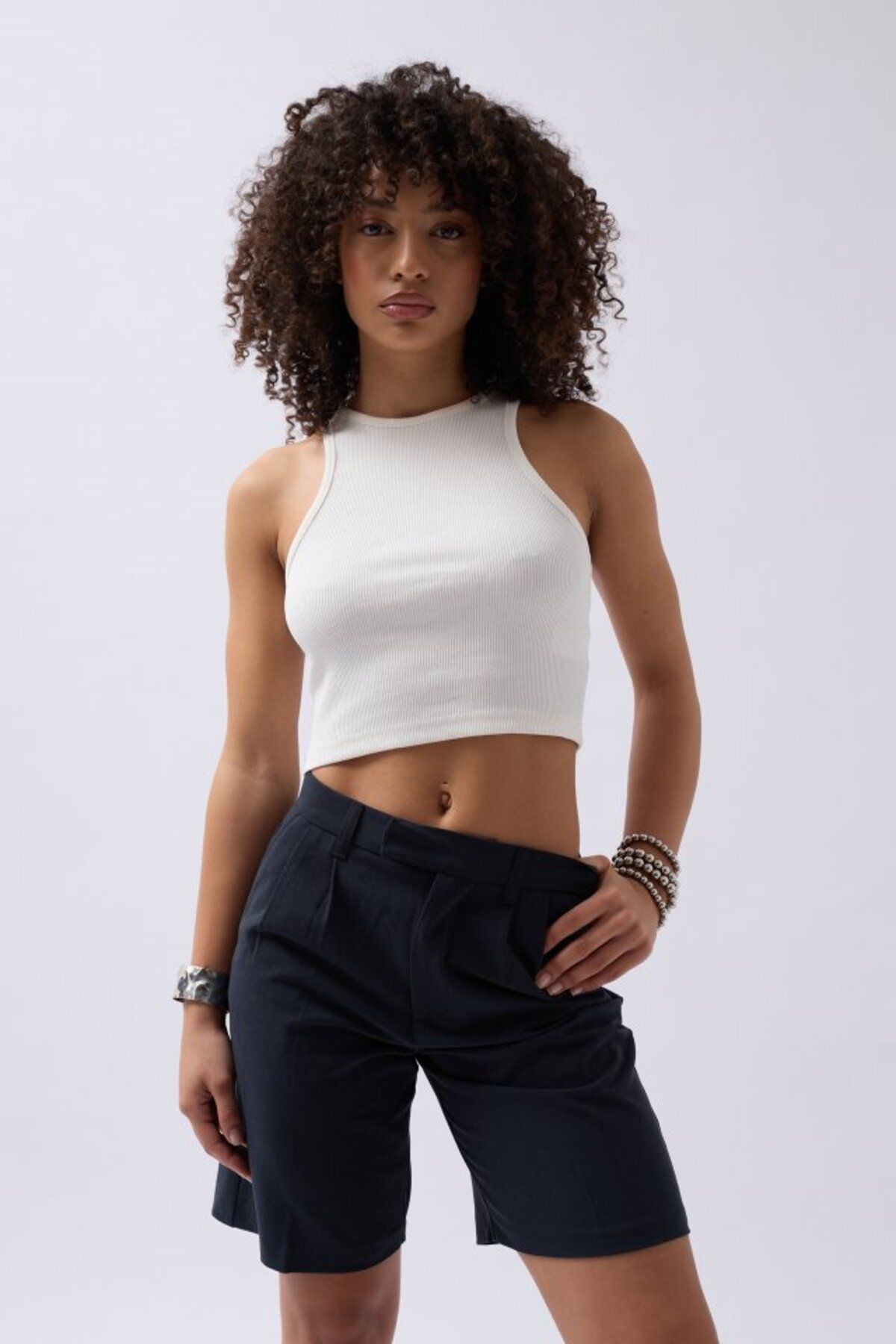 POLEXP Halter Yaka Crop
