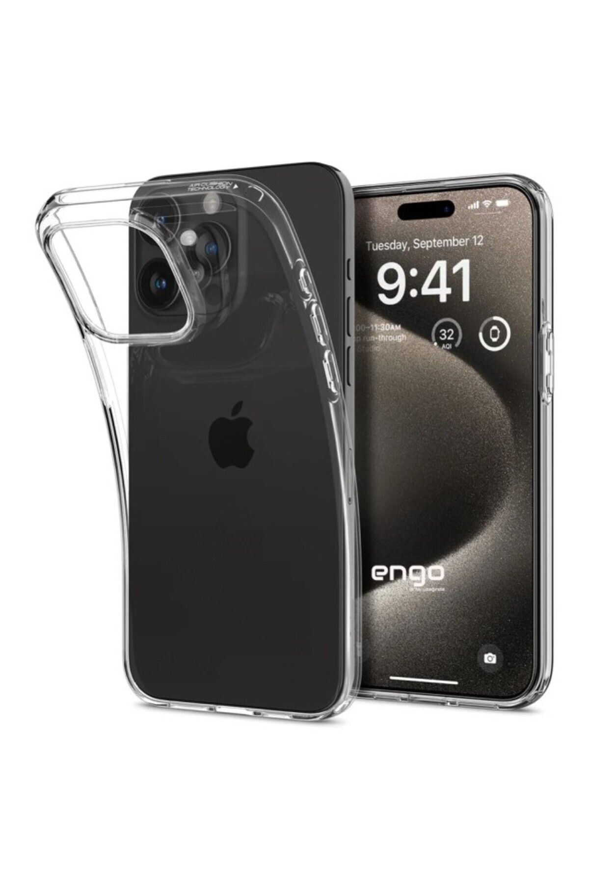 Di Aksesuar Şeffaf Lüx Kılıf Iphone 15 Pro Max