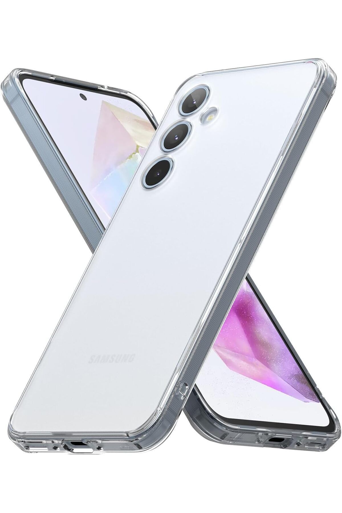 Di Aksesuar Şeffaf Lüx Kılıf Samsung Galaxy M35