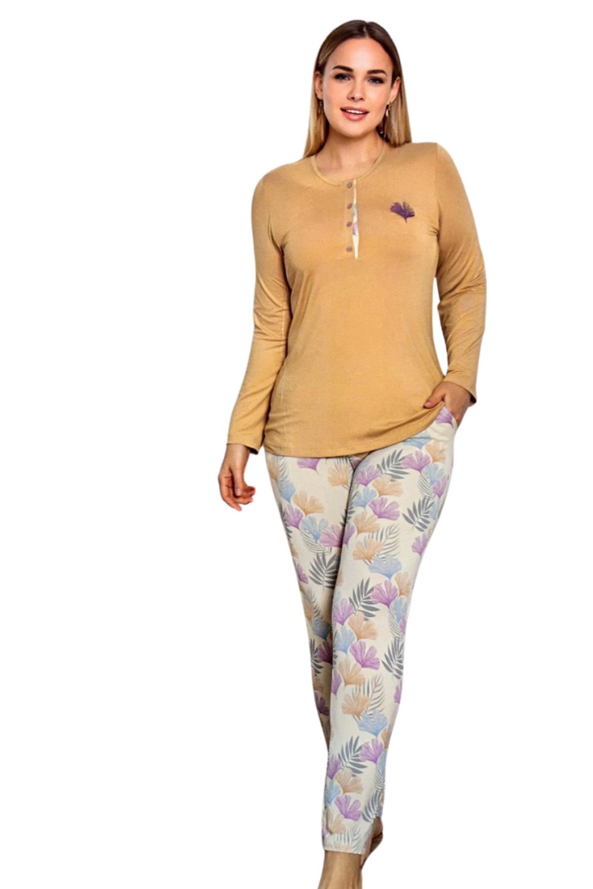 FTT SHOPPING MARKET Limissi Viskon Alt Desenli Pijama Takımı