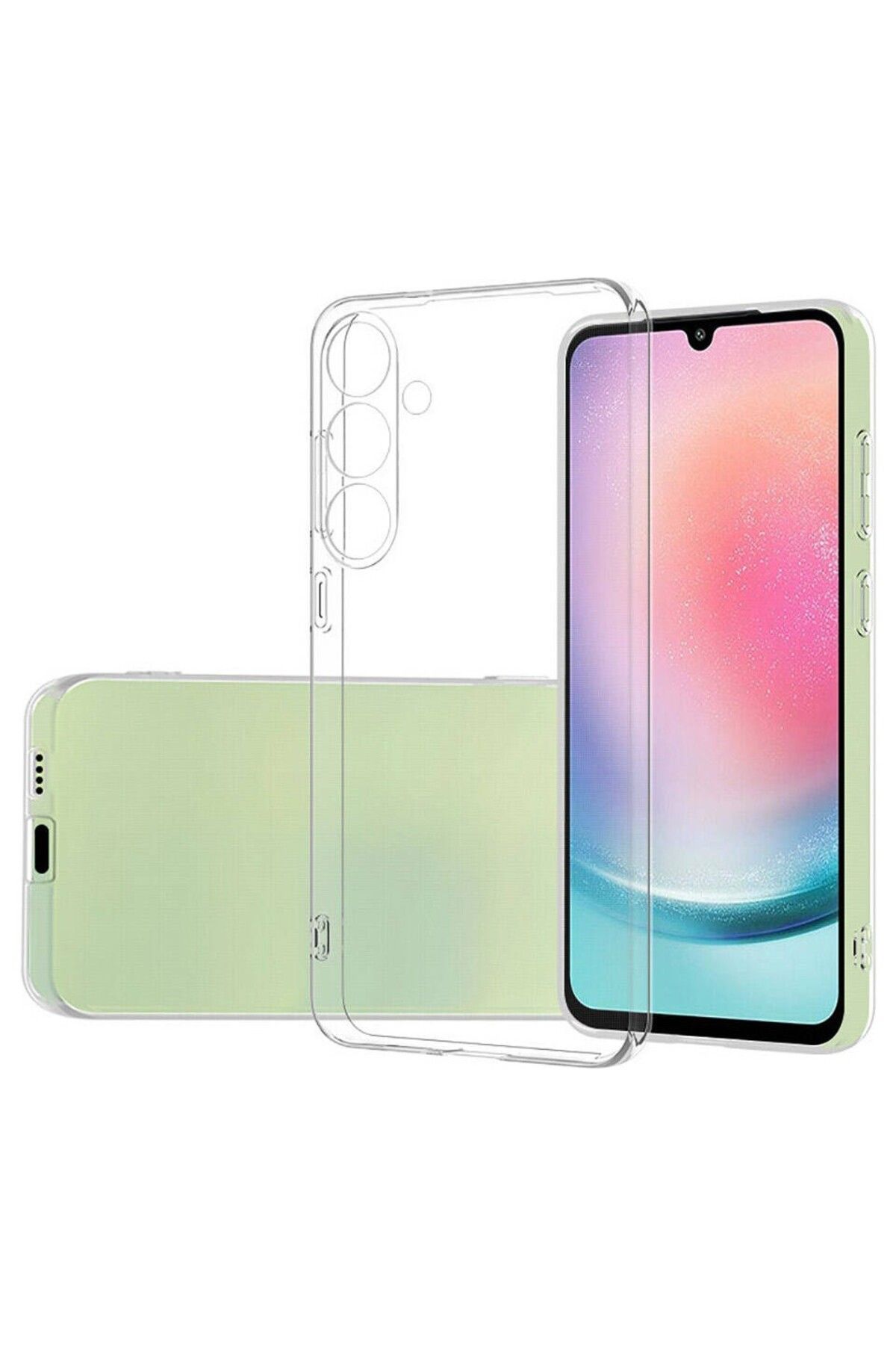 Di Aksesuar Şeffaf Lüx Kılıf Samsung Galaxy S24 Plus