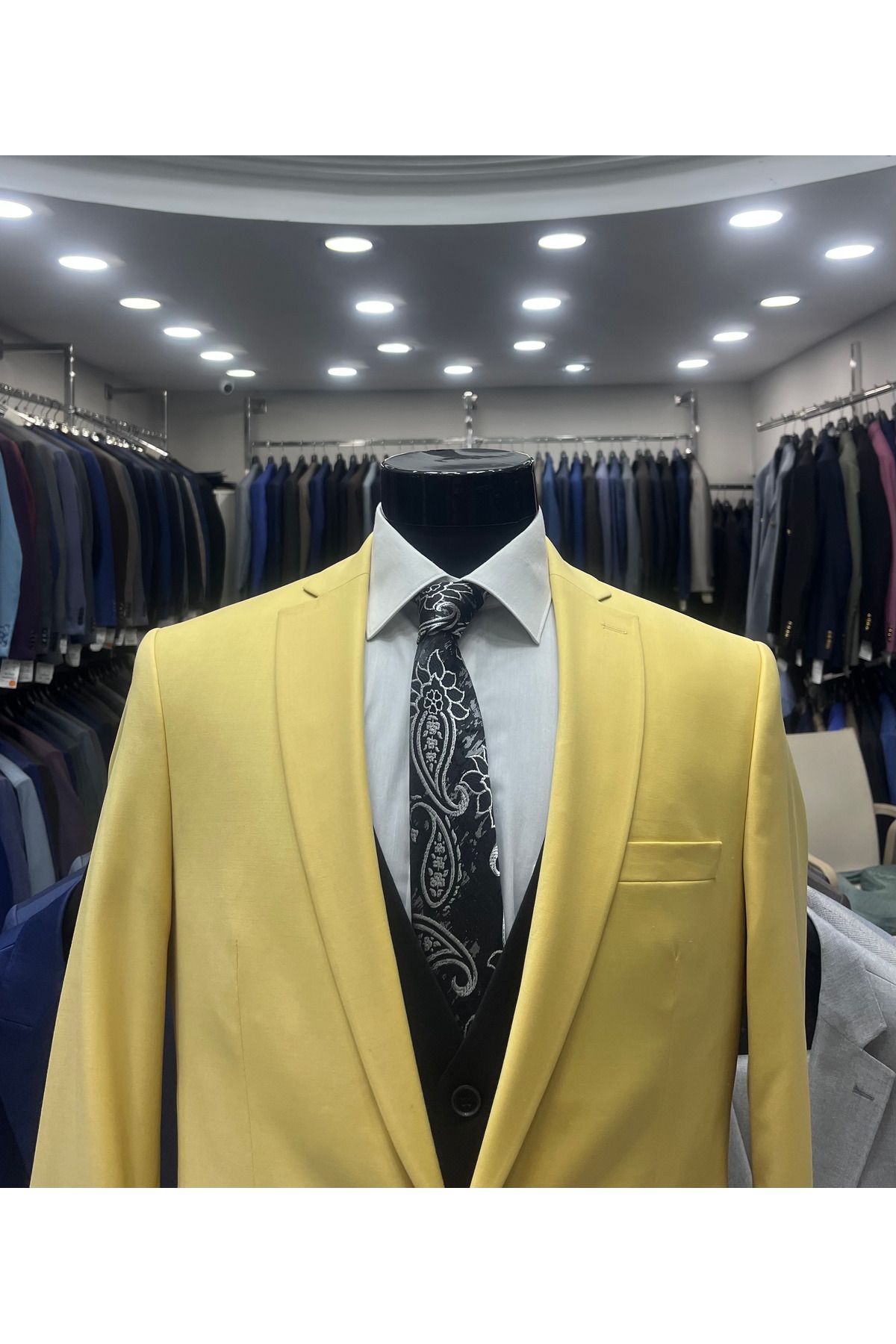 MASSARO KOMBİNLI SLIMFIT YELEKLI TAKIM ( CEKET DUZ VEYA KARELI. PANT YELEK DÜZ)
