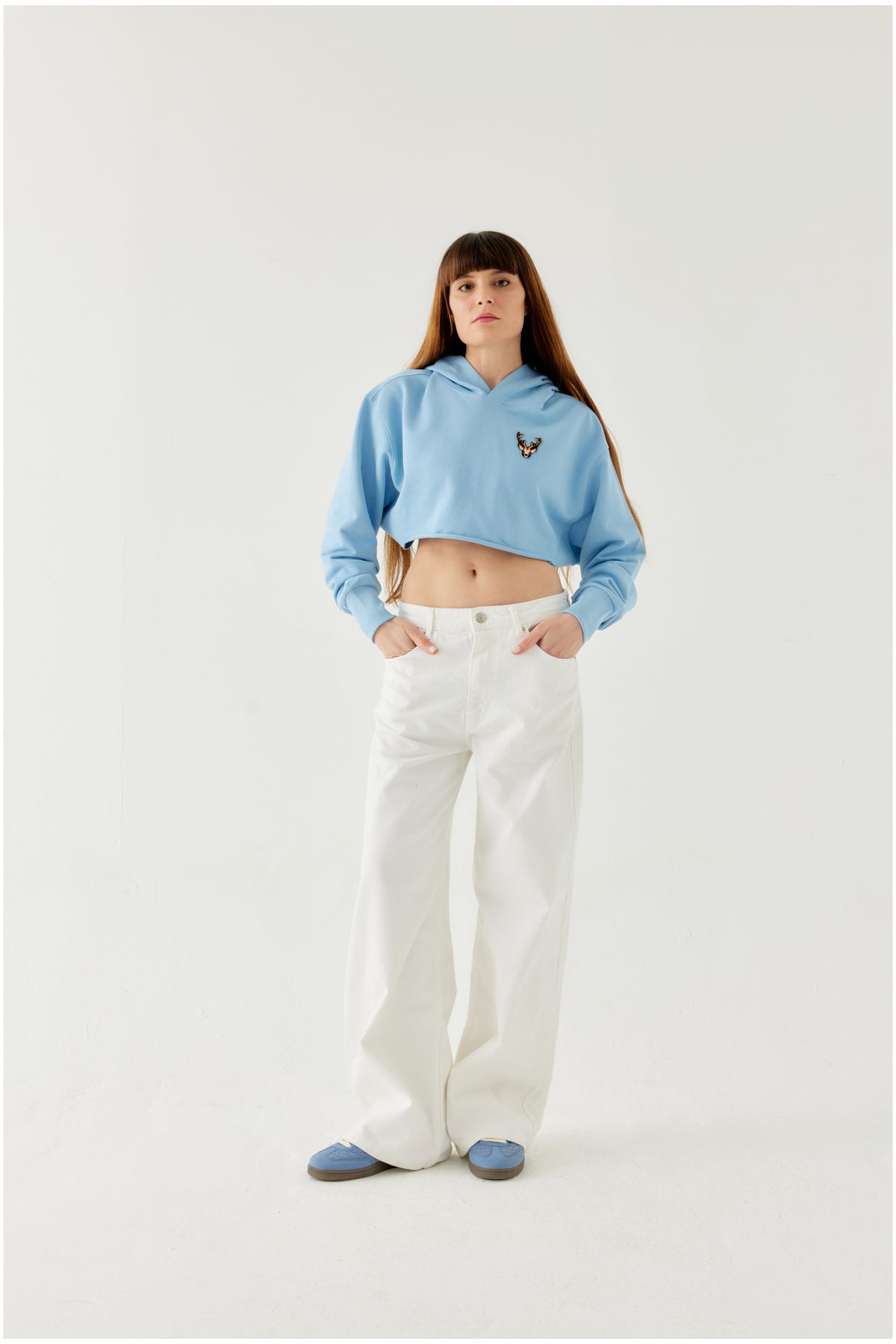 COLEA Kadın Crop Hoodie