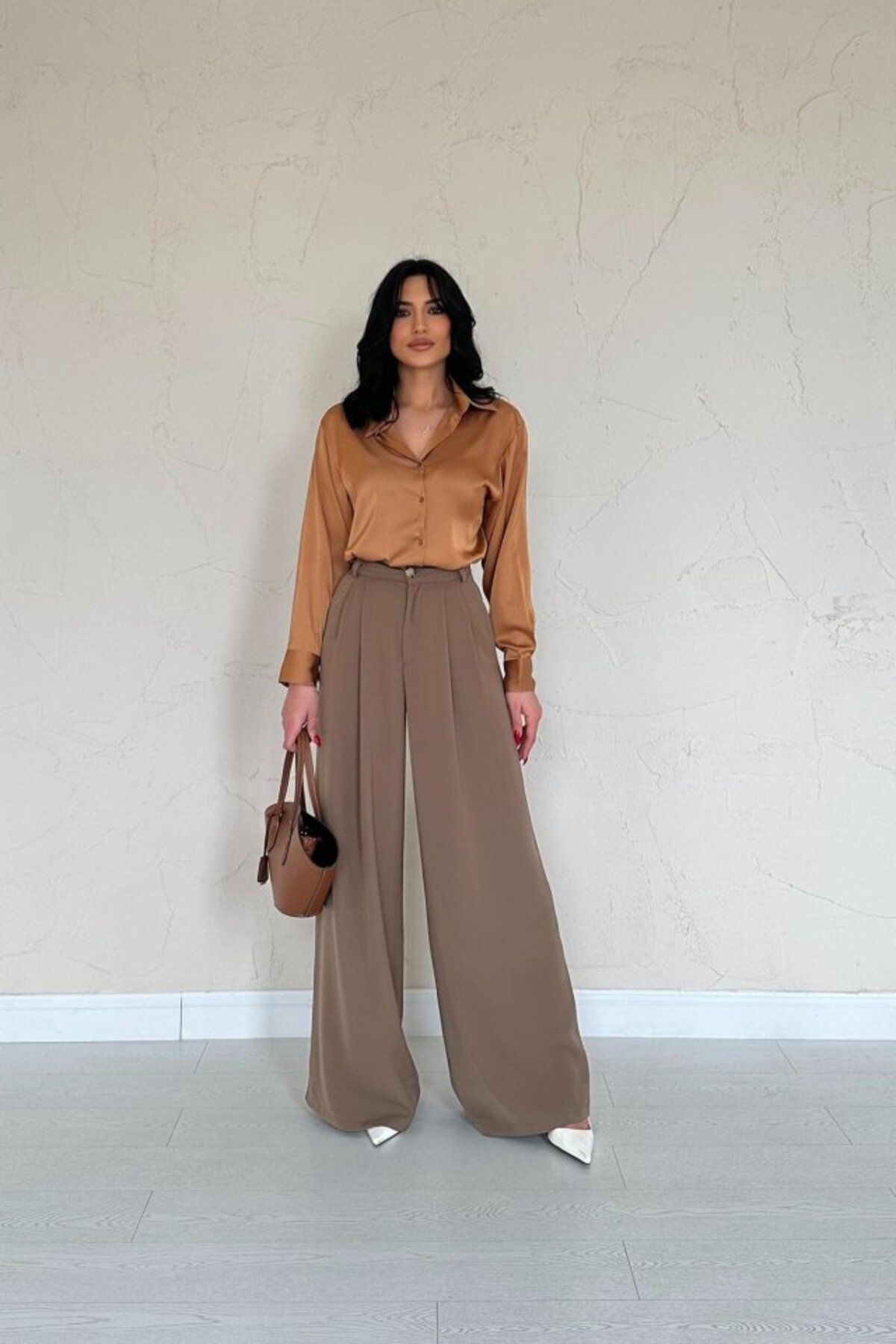 royq Moccah Pileli Comfort Pantolon
